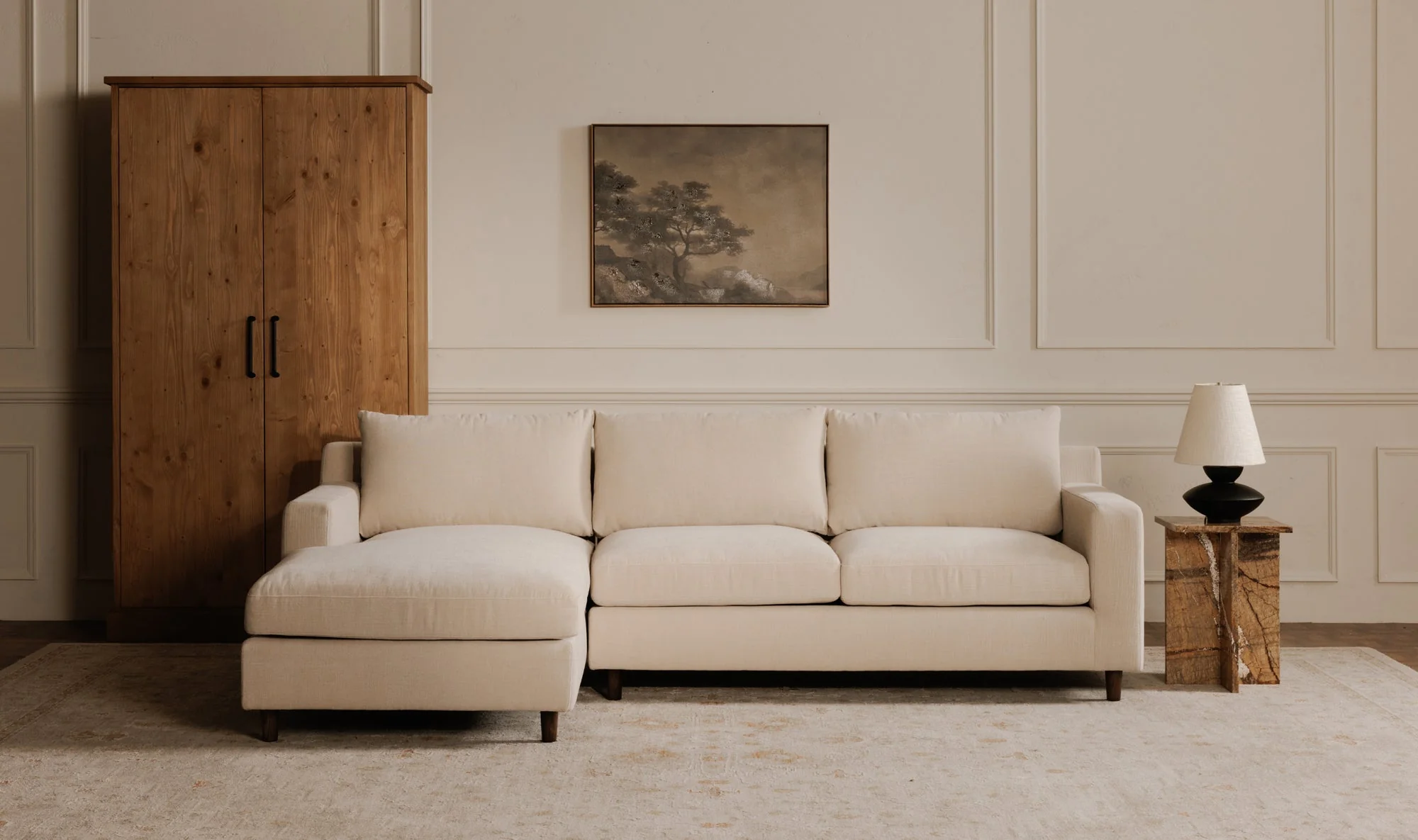 Hutton Sectional Beige - Image 4