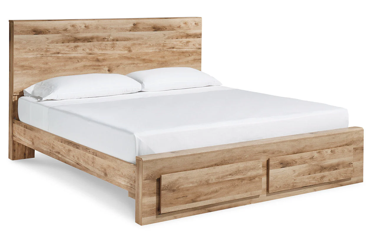 Hyanna Tan Brown King Storage Platform Bed - Image 2