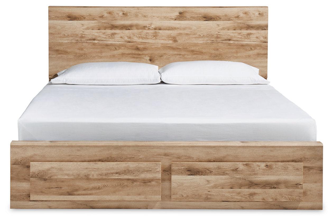 Hyanna Tan Brown Queen Platform Storage Bed - Image 3