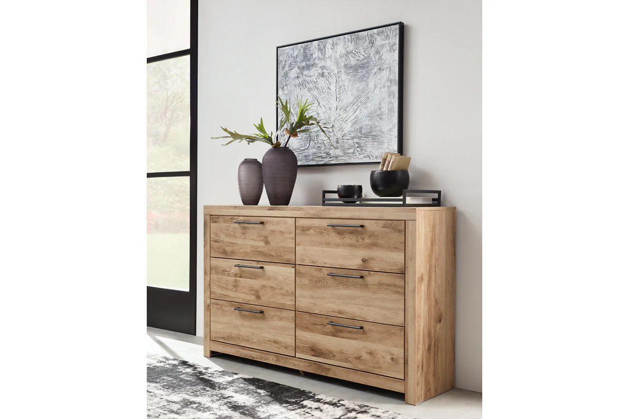 Hyanna Tan Brown Storage Platform Bedroom Set with 4 Drawers - Image 10