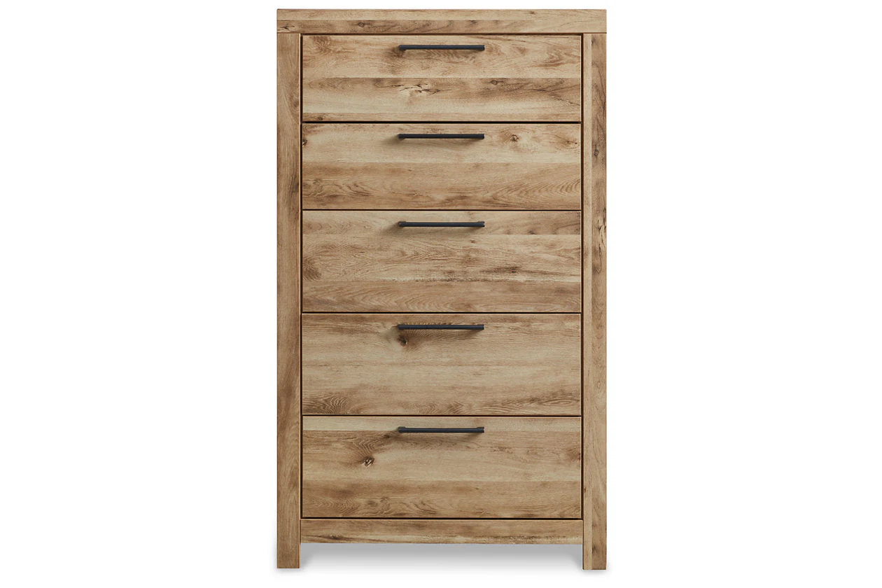 Hyanna Tan Brown Storage Platform Bedroom Set with 4 Drawers - Image 17