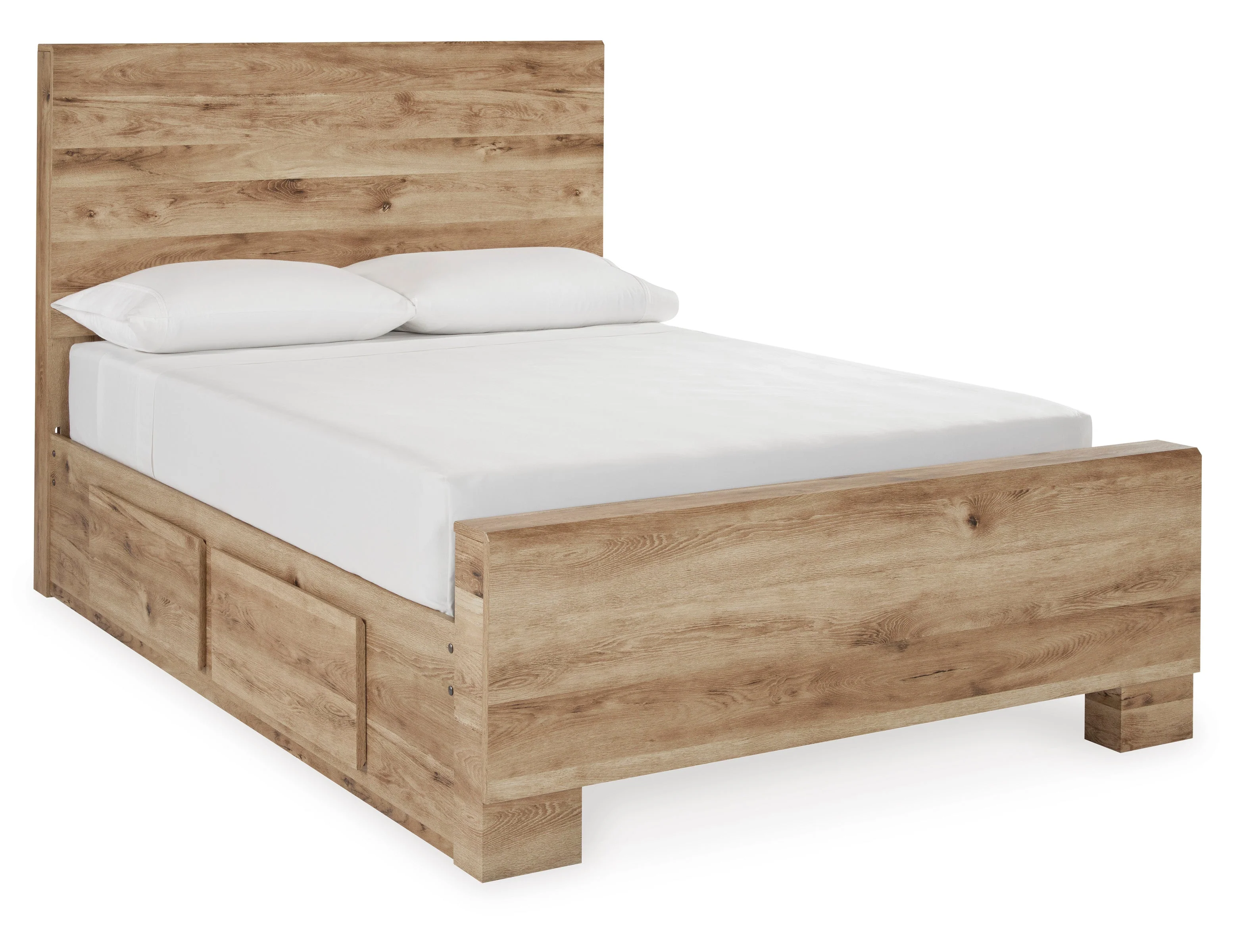 Hyanna Tan Brown Storage Platform Bedroom Set with 4 Drawers - Image 3