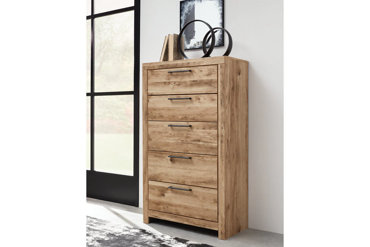 Hyanna Tan Brown Storage Platform Bedroom Set with 6 Drawers - Image 11