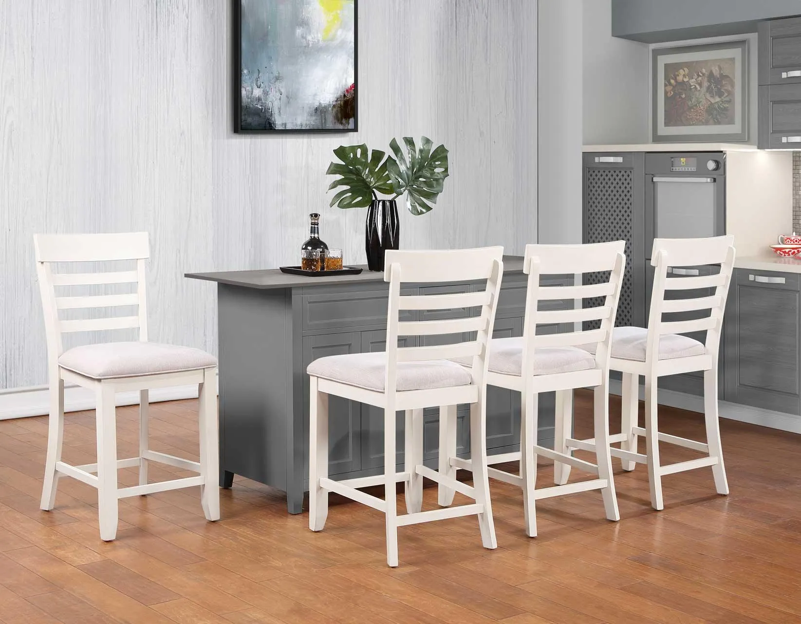 Hyland 24″ Counter Stool, Brown, Set of 2 - Image 2