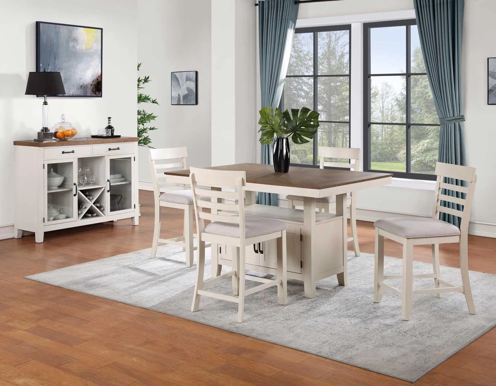Hyland 24″ Counter Stool, Brown, Set of 2 - Image 9