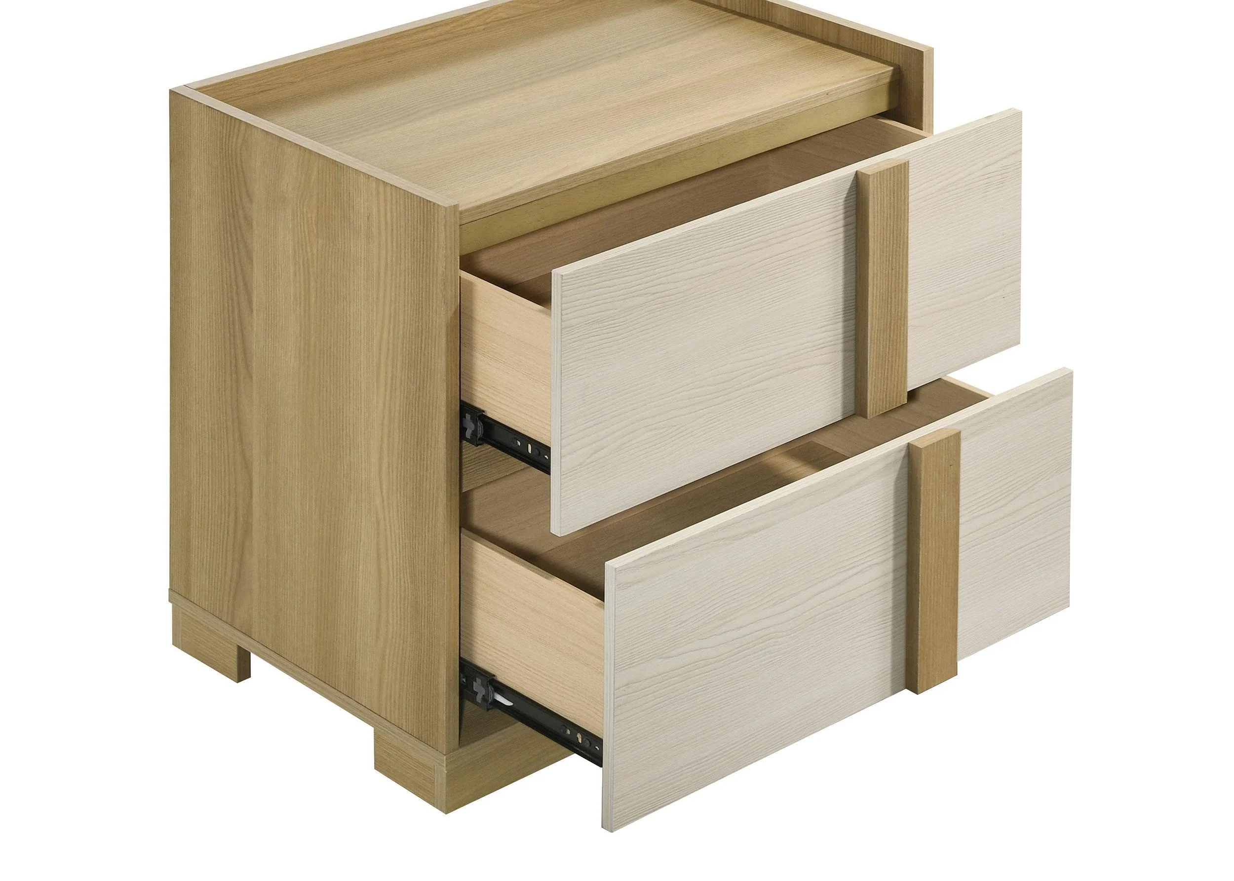 Hyland Natural 2-drawer Nightstand Bedside Table - Image 10