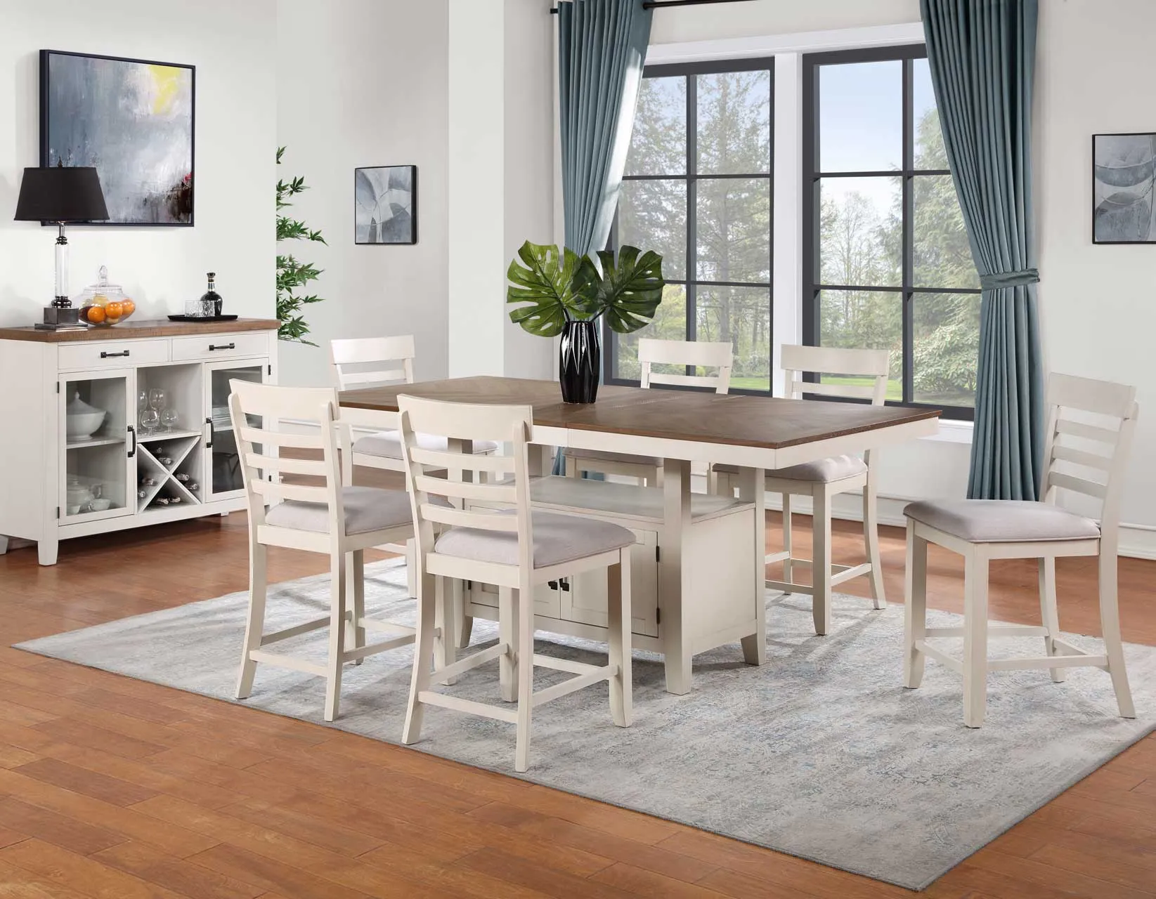 Hyland Two-tone Counter Height Dining Set - Image 4
