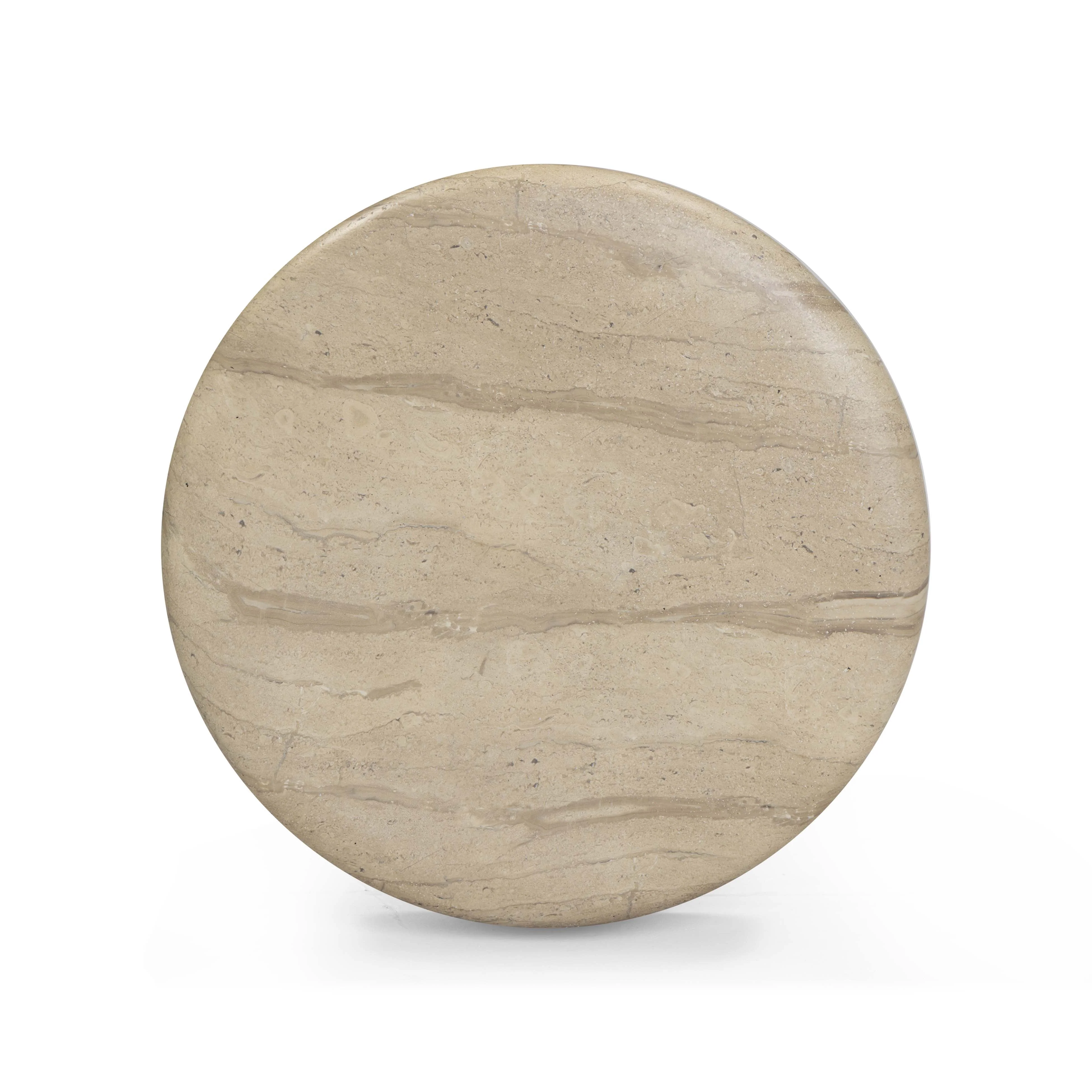Hyre Faux Travertine Indoor/Outdoor Concrete Side Table - Image 5