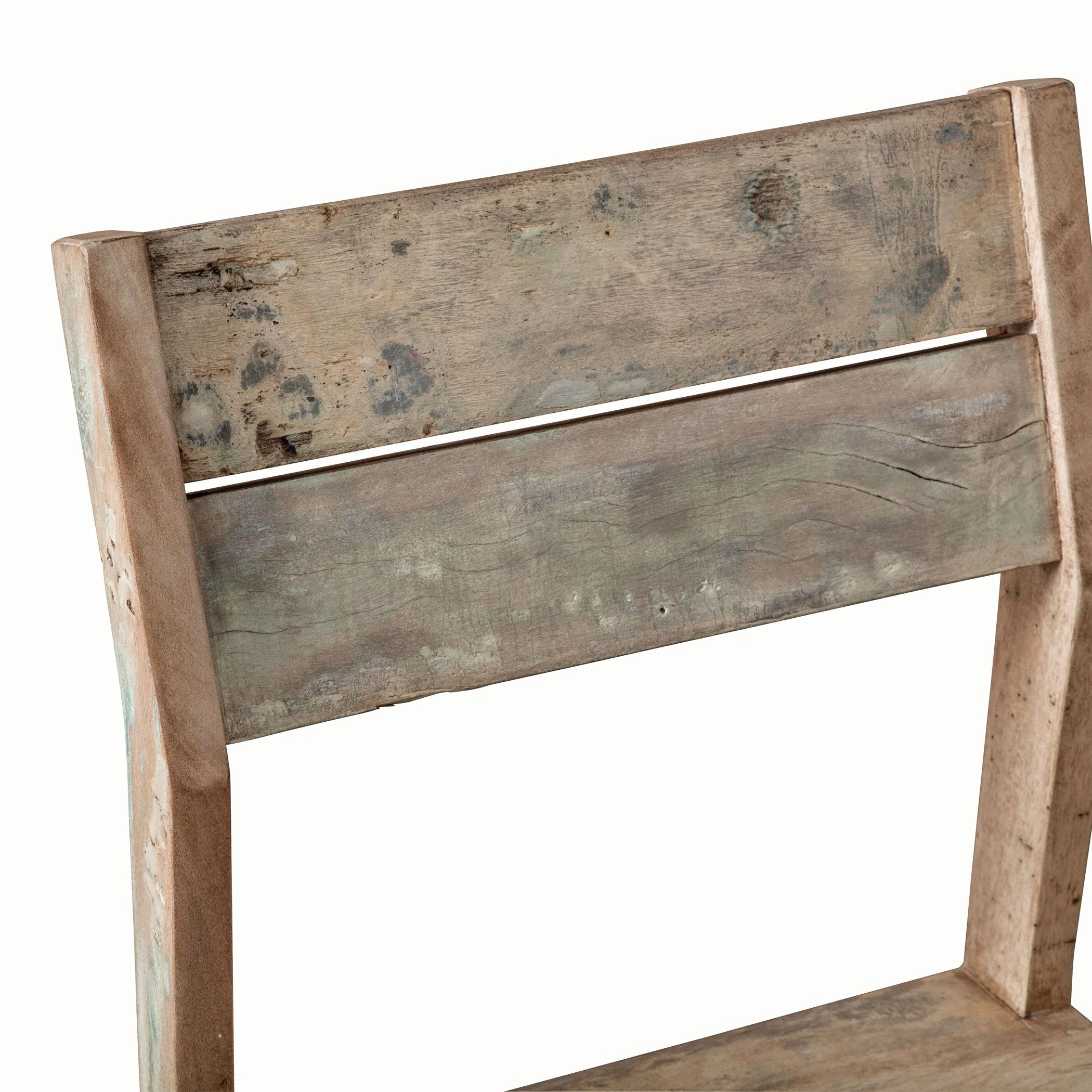 Ibiza 17" Dining Chair in Vintage Teal Reclaimed Wood, Set of 2 - Image 5