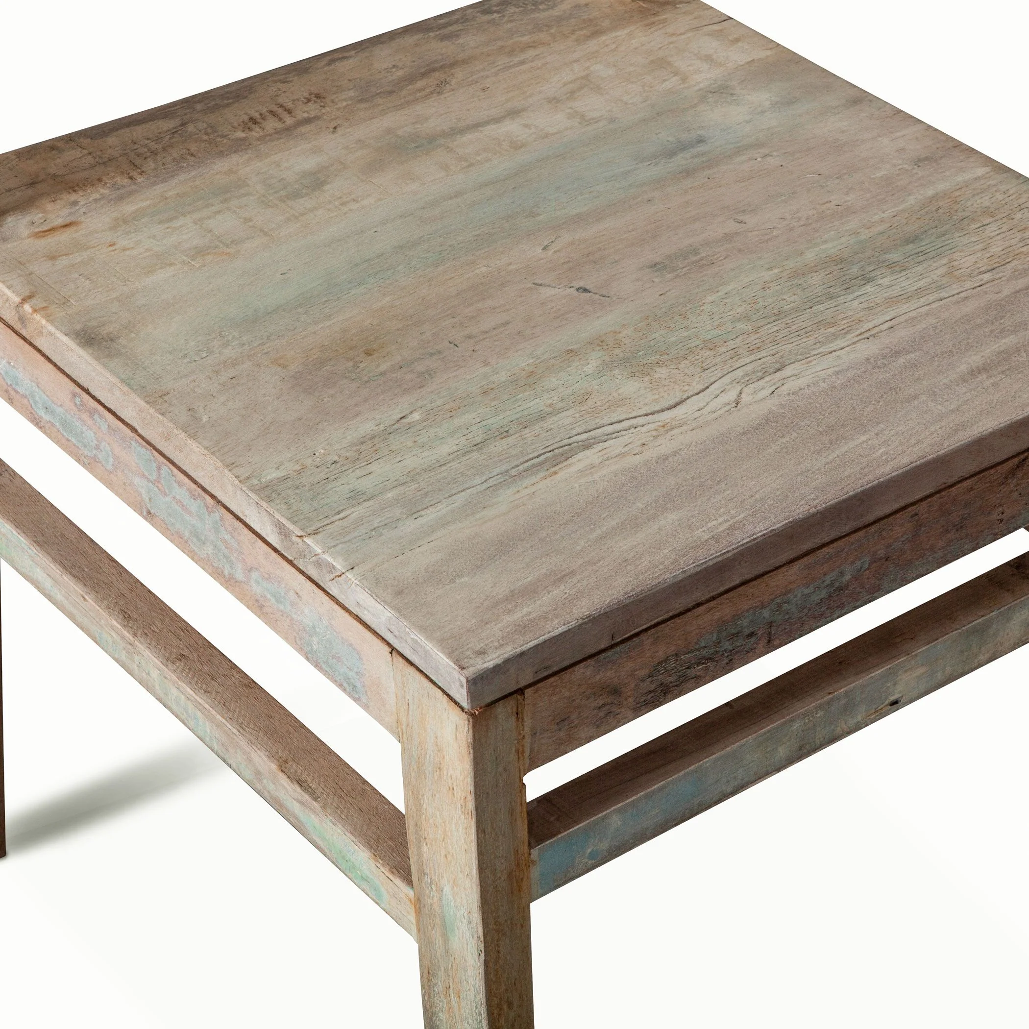 Ibiza 17" Dining Chair in Vintage Teal Reclaimed Wood, Set of 2 - Image 6