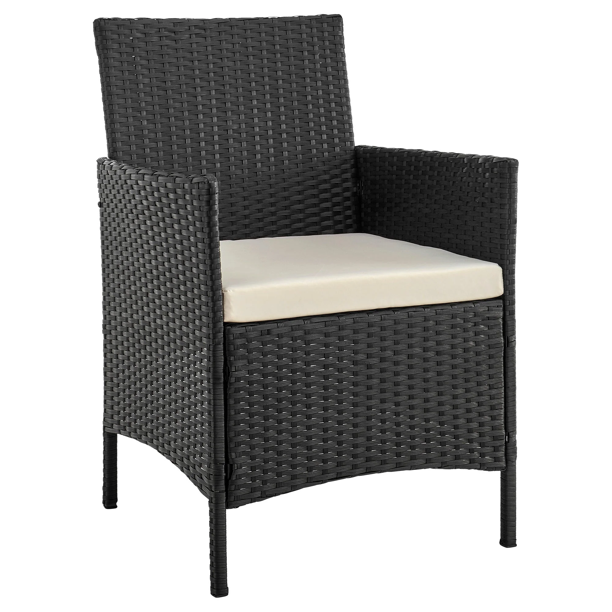 Imperia Patio 2-Person Seating Group with End Table with Cream Cushions - Image 6