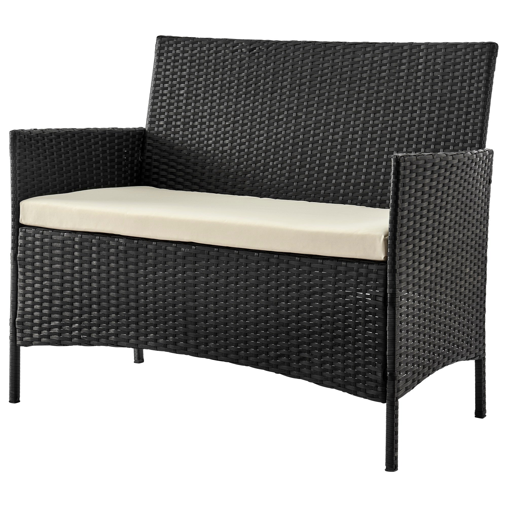 Imperia Patio 4-Person Conversation Set with Coffee Table with Cream Cushions - Image 7