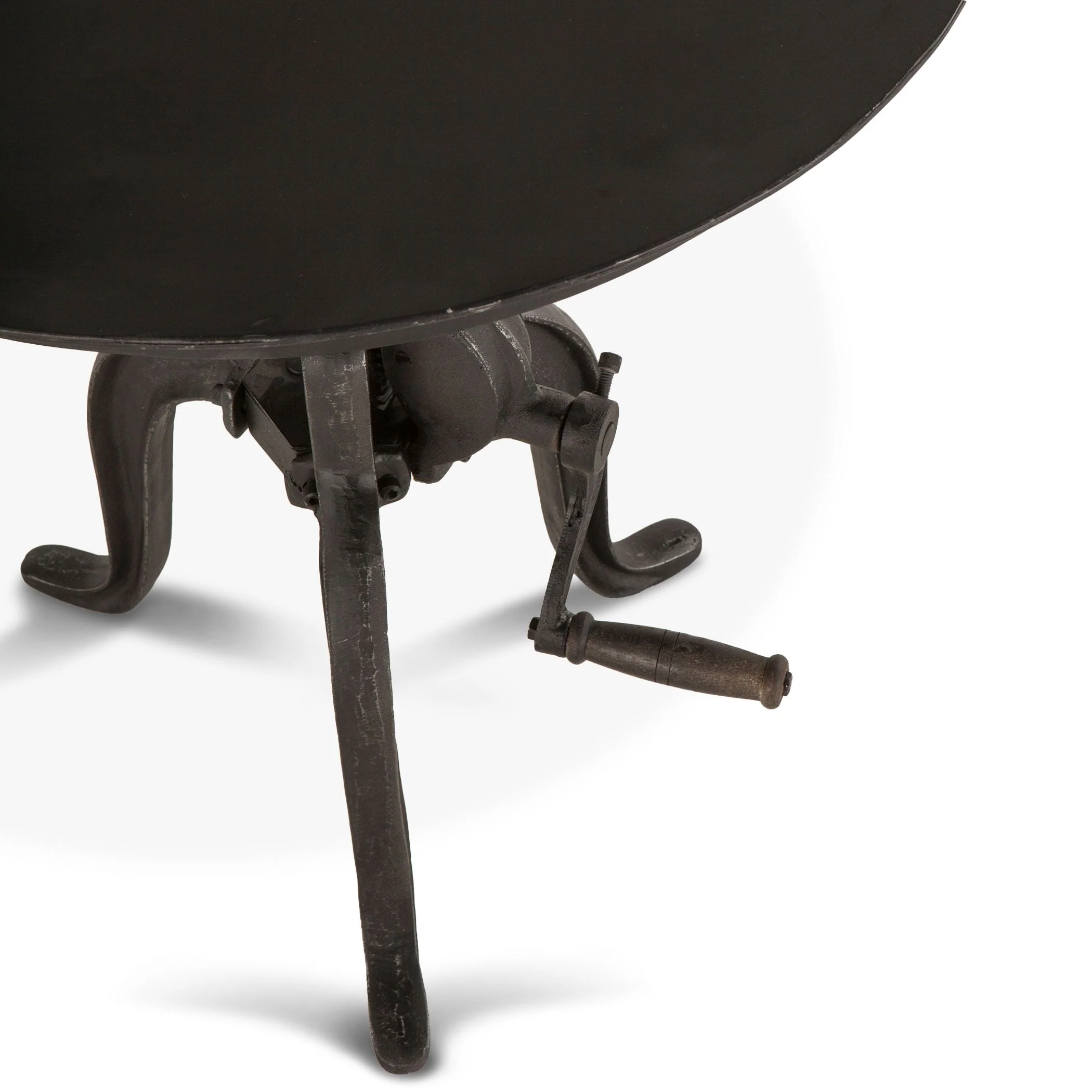 Industrial Loft 24" Adjustable Side Table in Matte Black - Image 4