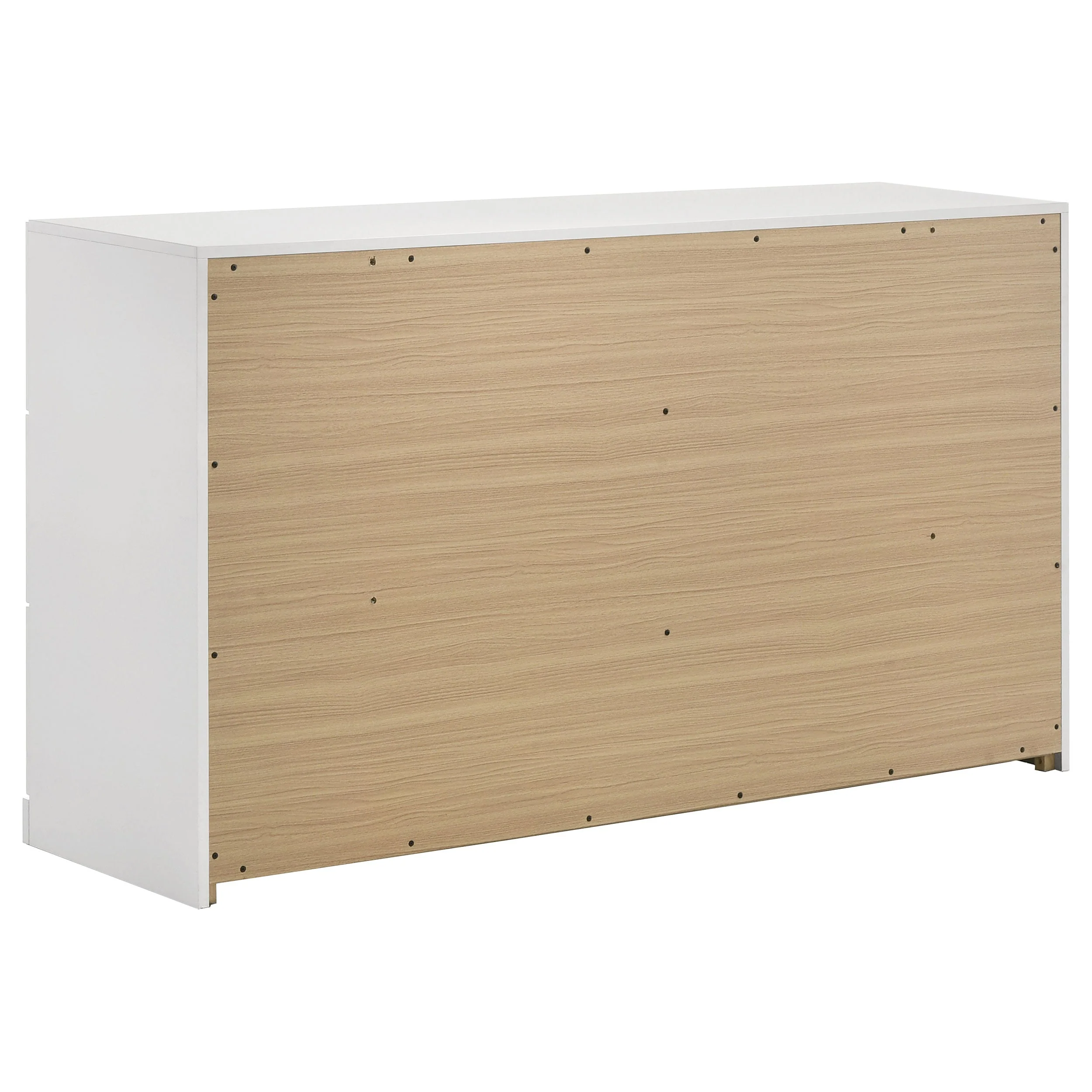 Ines Navy/White High Gloss 4-piece Queen Bedroom Set - Image 8