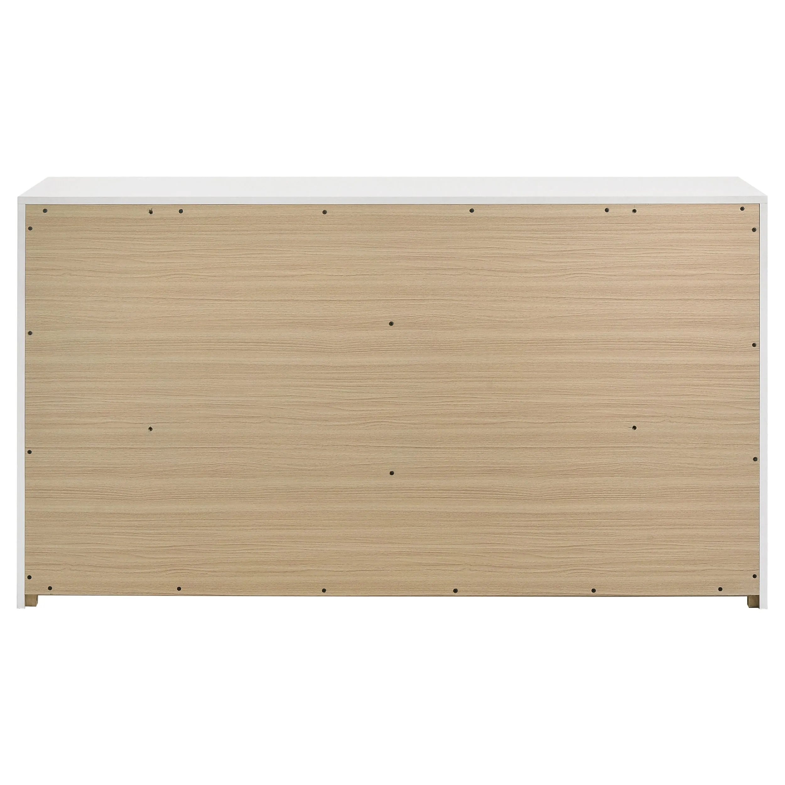 Ines White High Gloss 6-drawer Bedroom Dresser Cabinet - Image 5