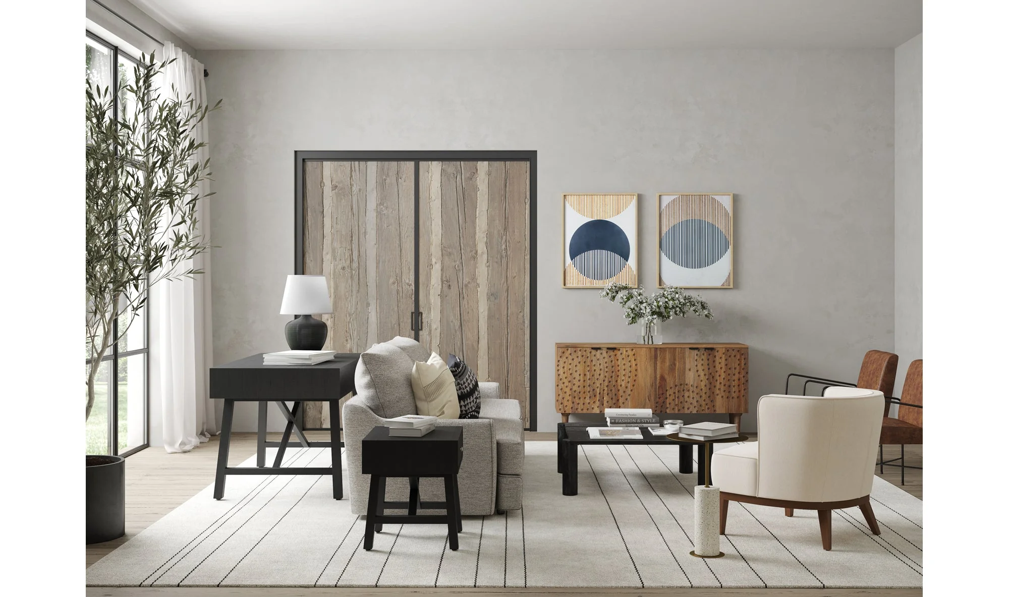 Infinity Sideboard Light Grey - Image 3