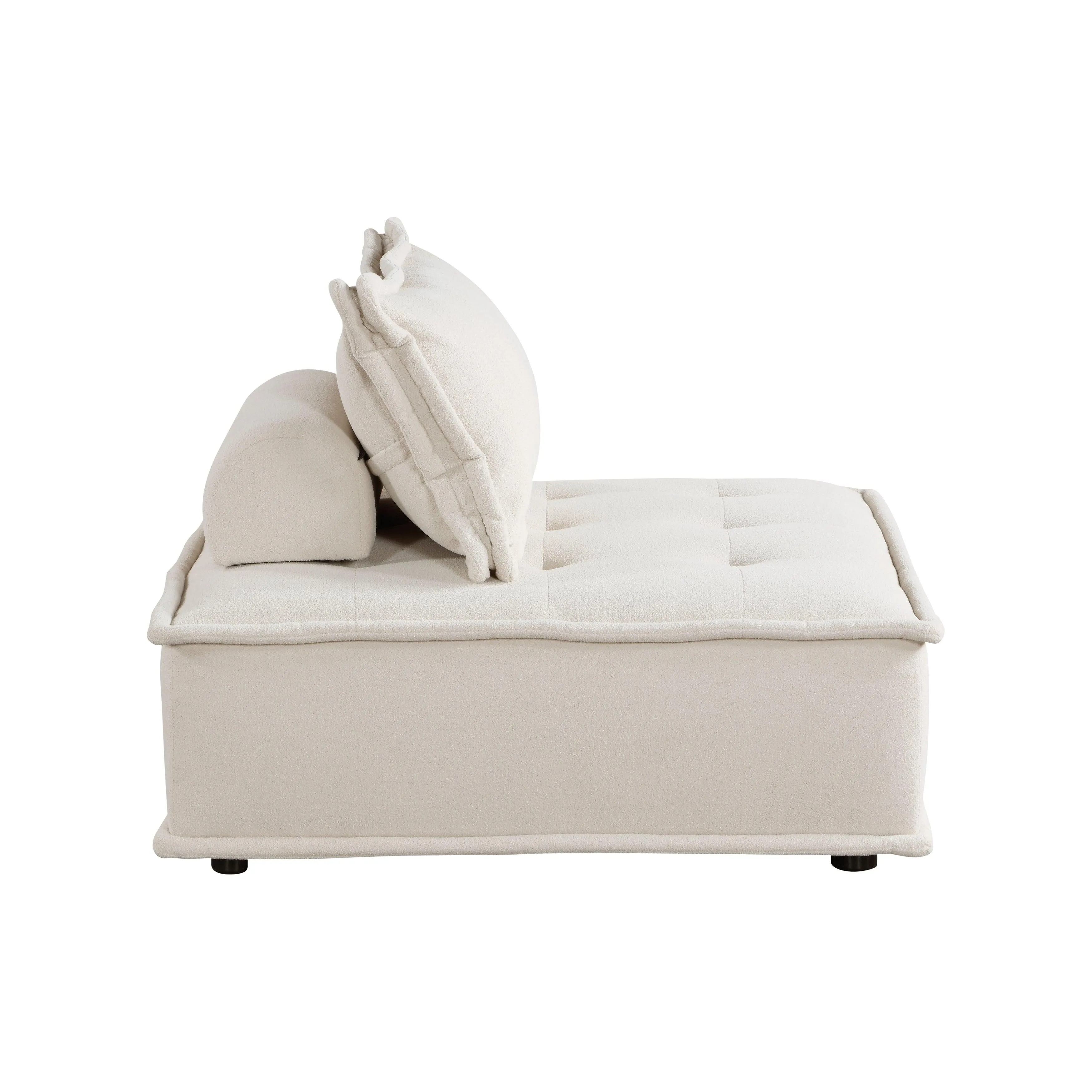 Inman Beige Boucle 7-Piece Modular Sectional - Image 5
