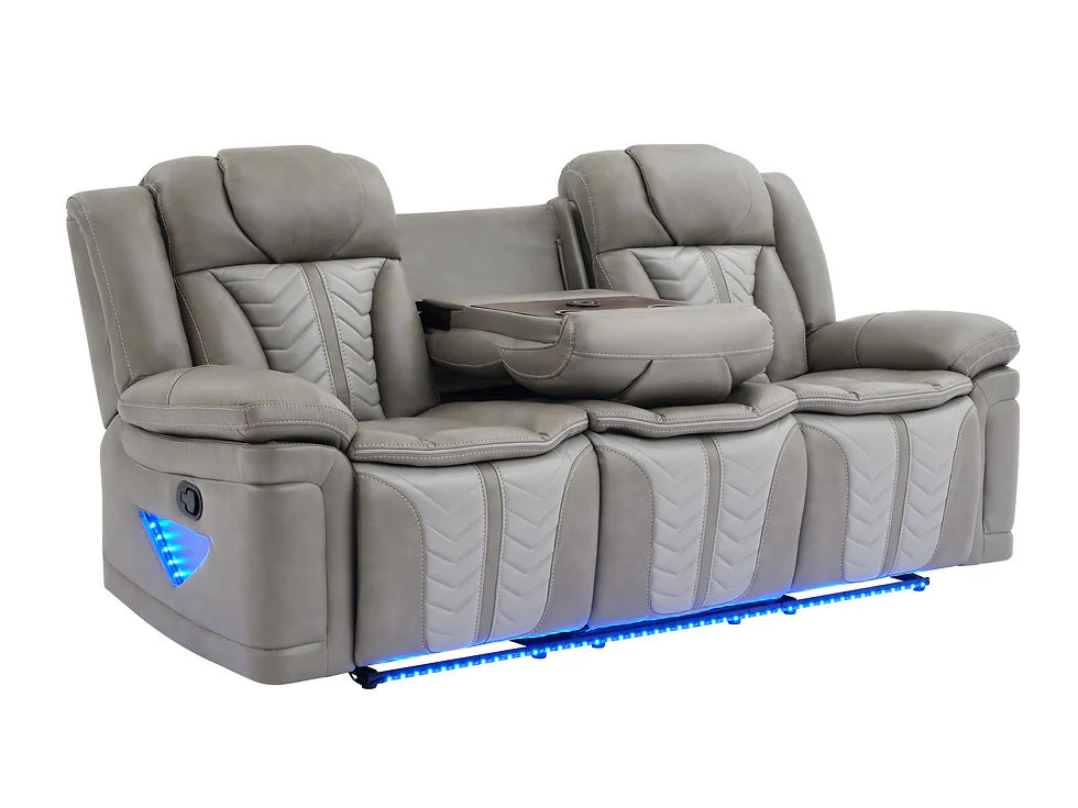 Innova Grey Reclining Living Room Set - Image 4