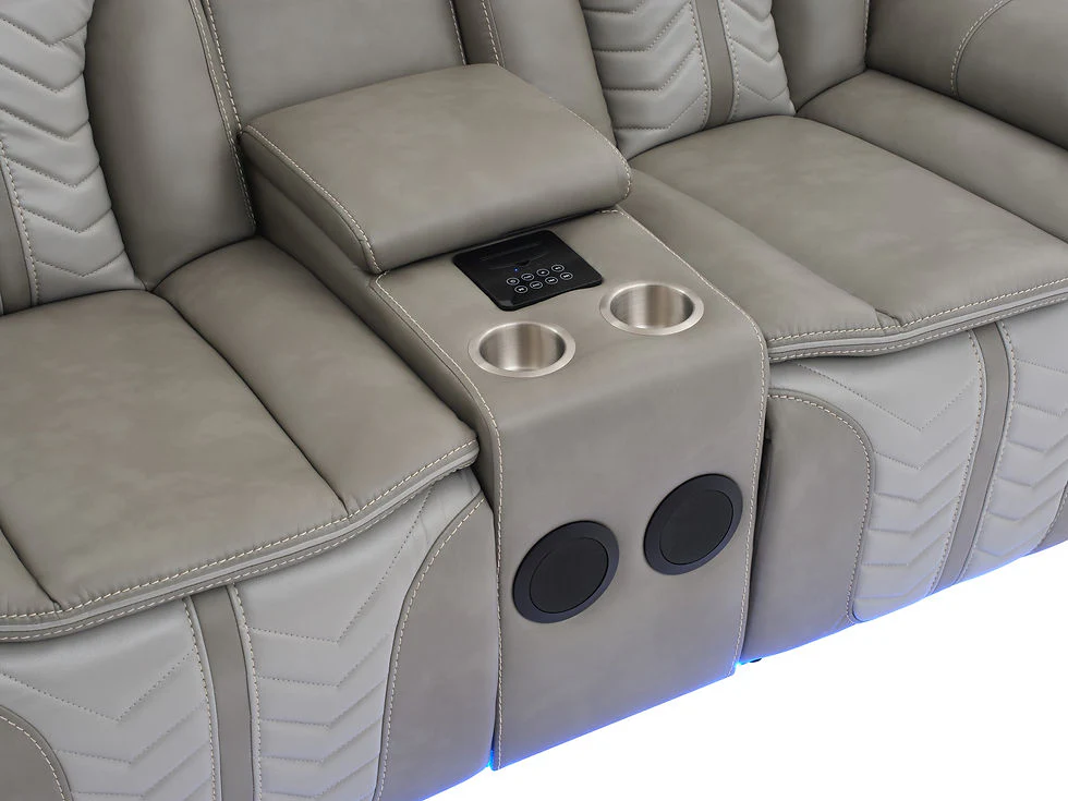 Innova Grey Reclining Living Room Set - Image 5