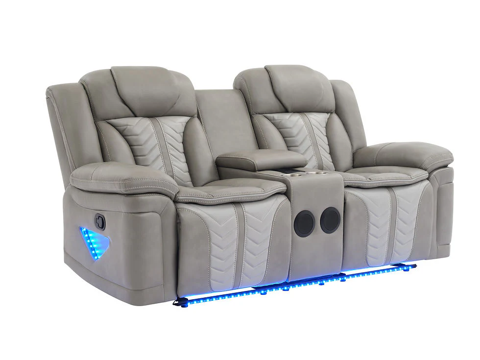 Innova Grey Reclining Living Room Set - Image 6