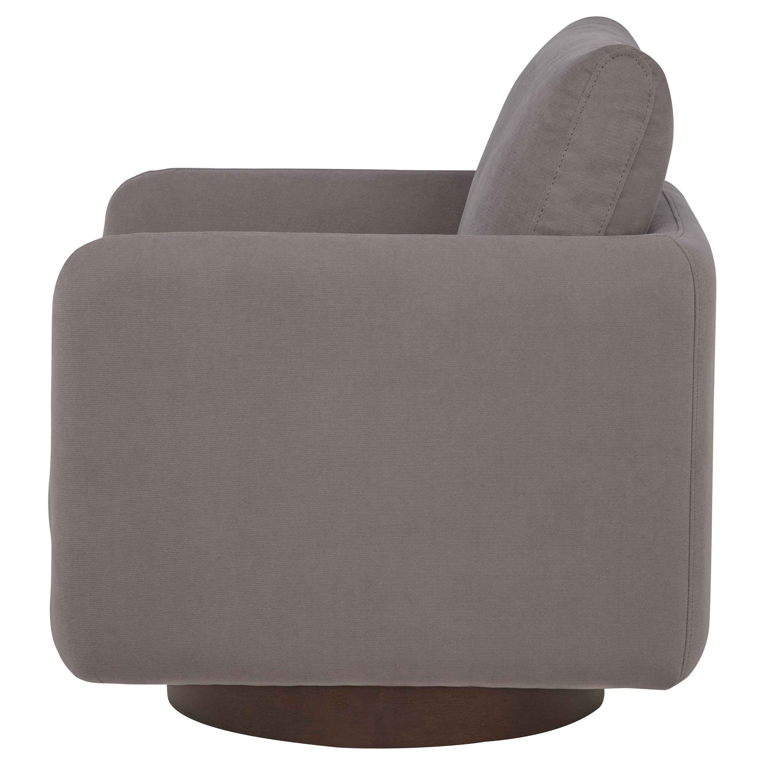 Iris Stone Fabric Upholstered Swivel Accent Chair - Image 5