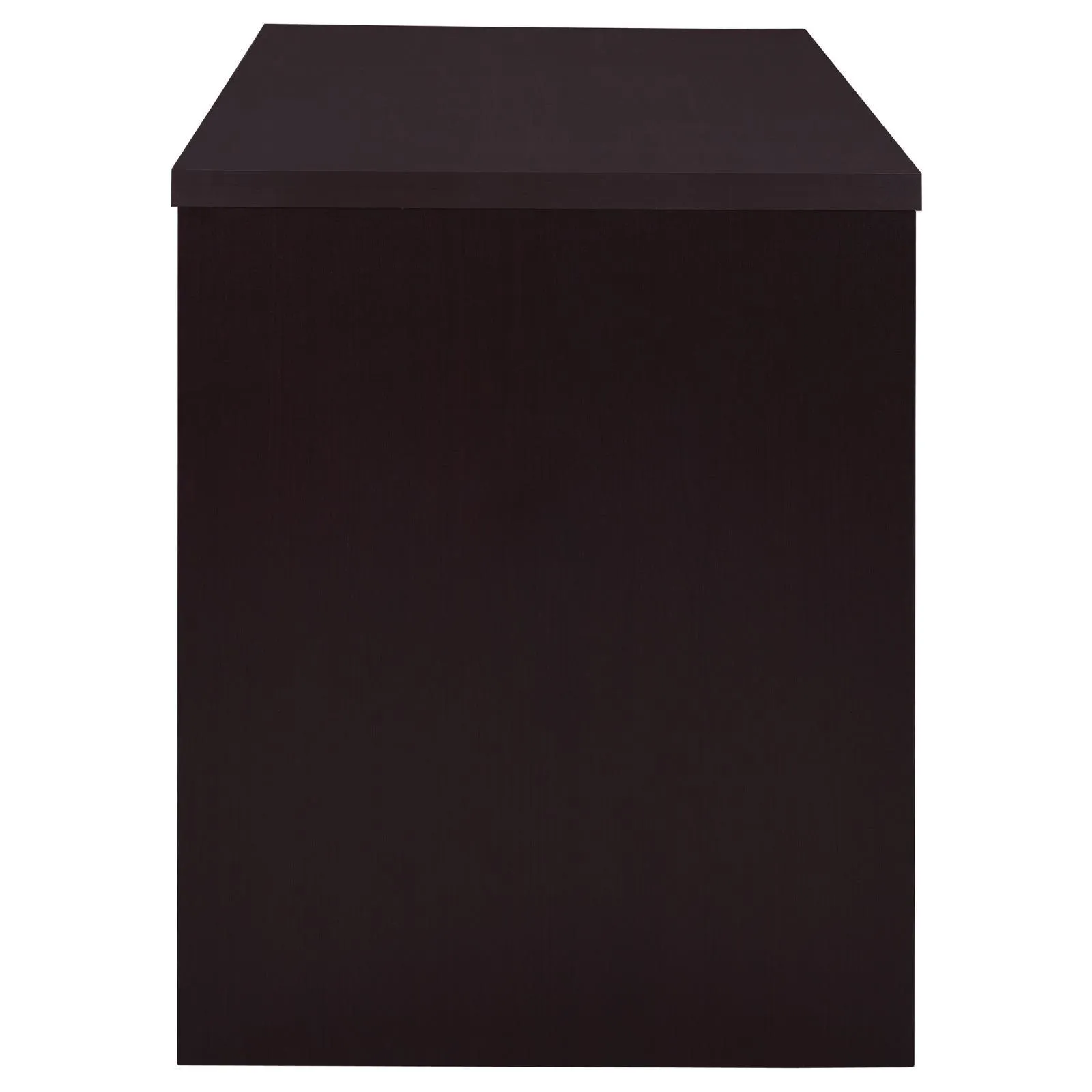 Irving Cappuccino 2-Drawer Office Desk with Cabinet - Image 7