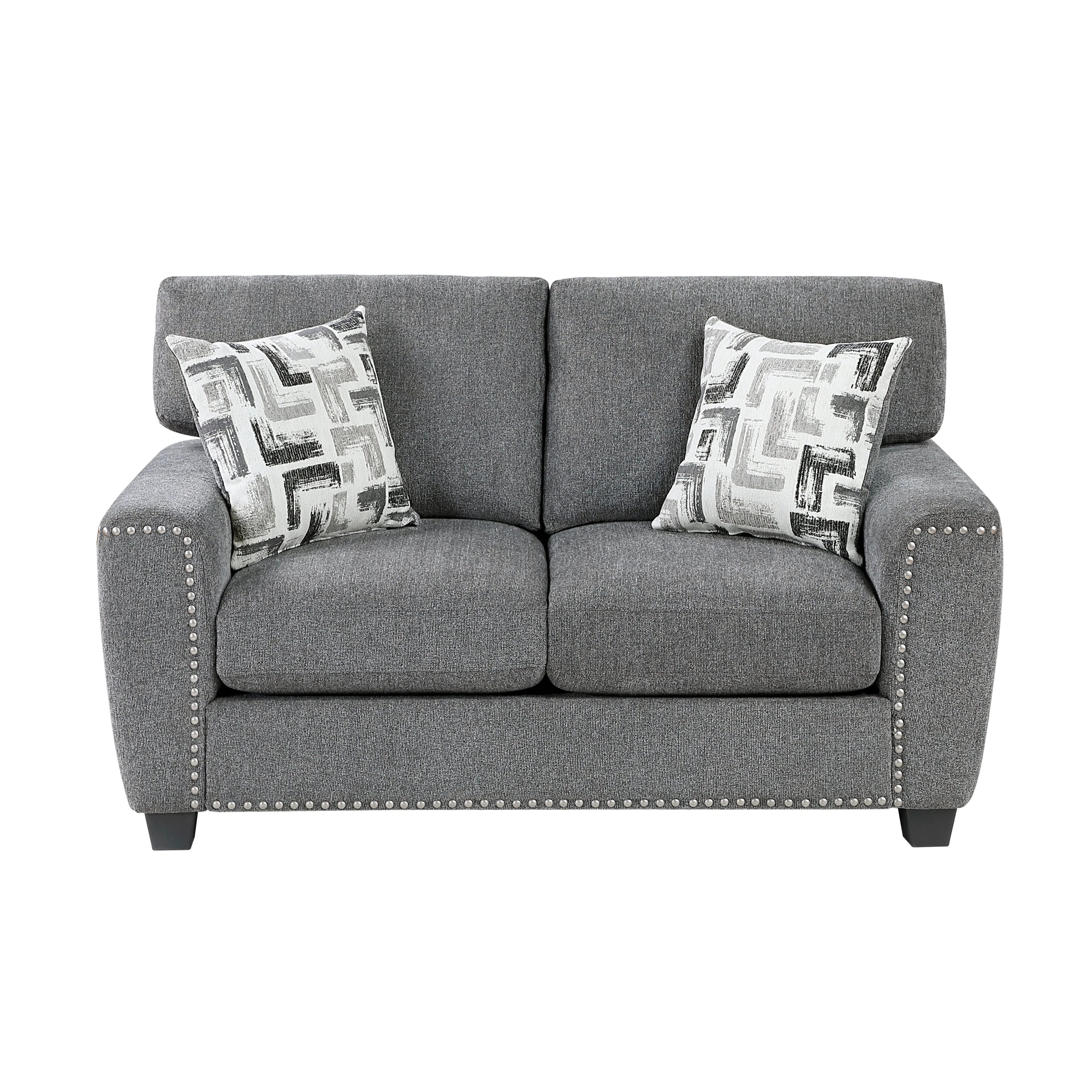 Isabel Dark Gray Living Room Set - Image 6
