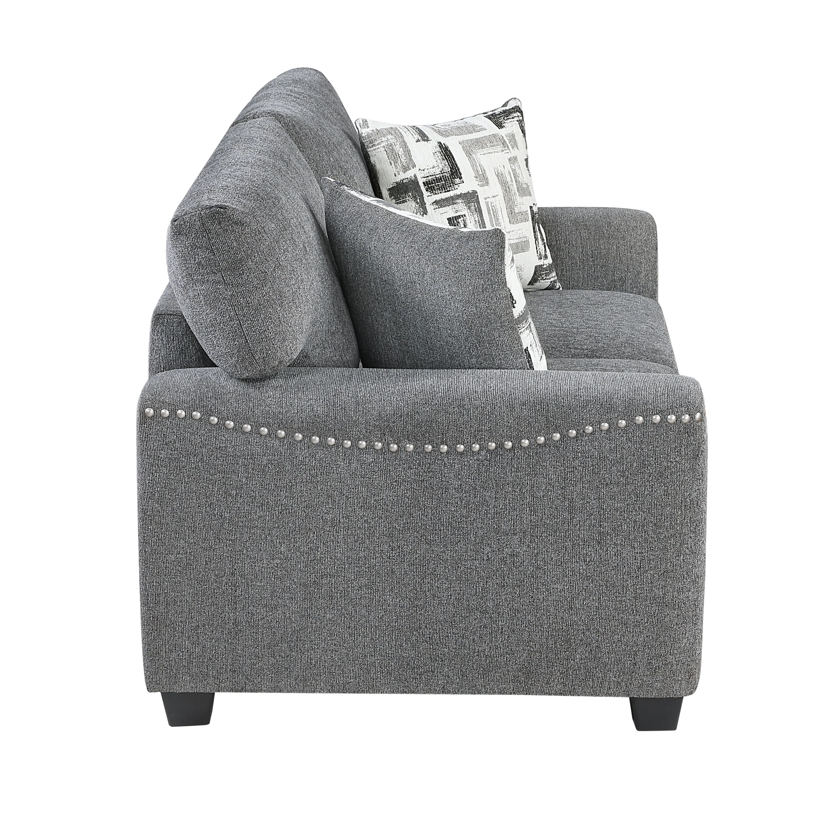 Isabel Dark Gray Living Room Set - Image 8