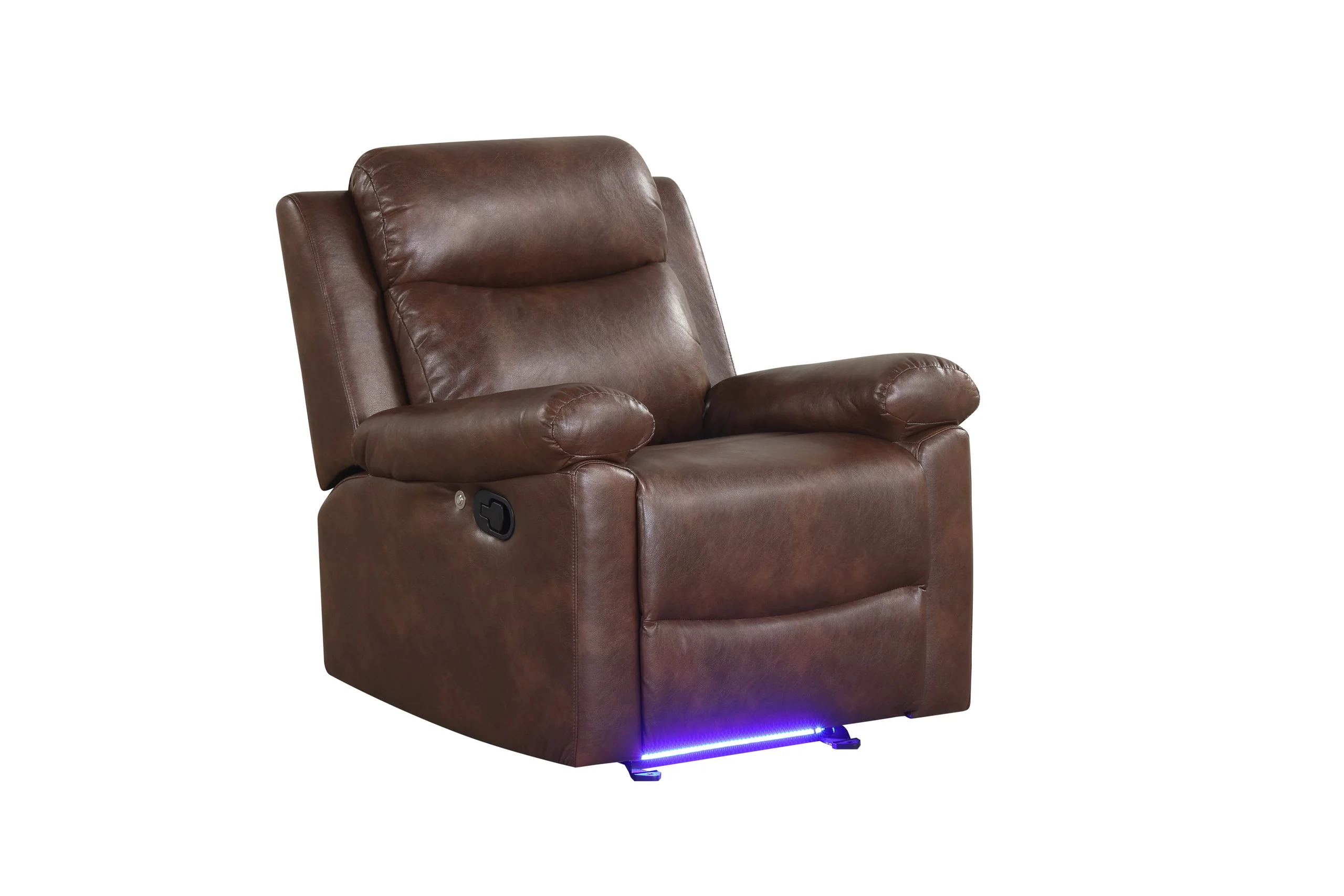 Isabel Espresso Leather Gel 3-Piece Reclining Set - Image 5