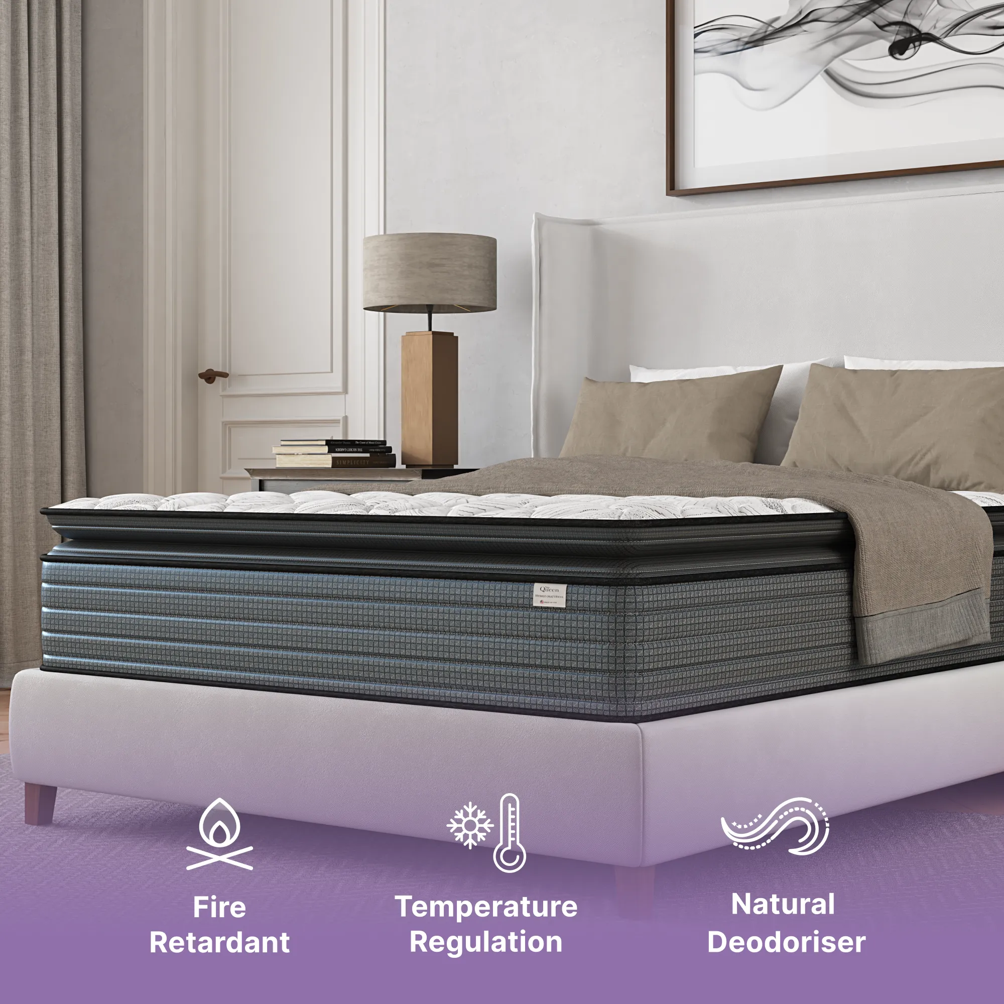 Isabella 14 Inches Hybrid Pillow Top Mattress - Image 4