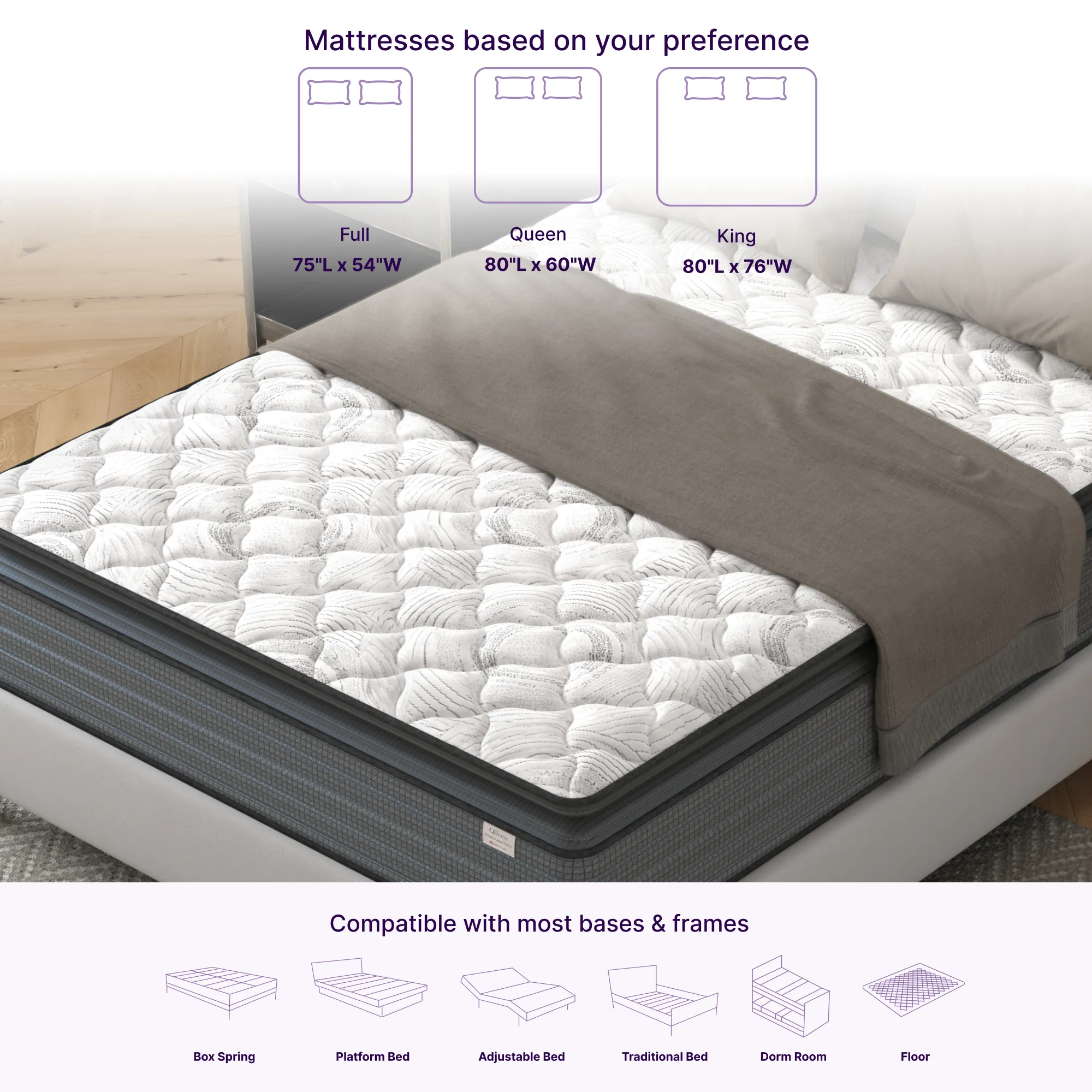 Isabella 14 Inches Hybrid Pillow Top Mattress - Image 5