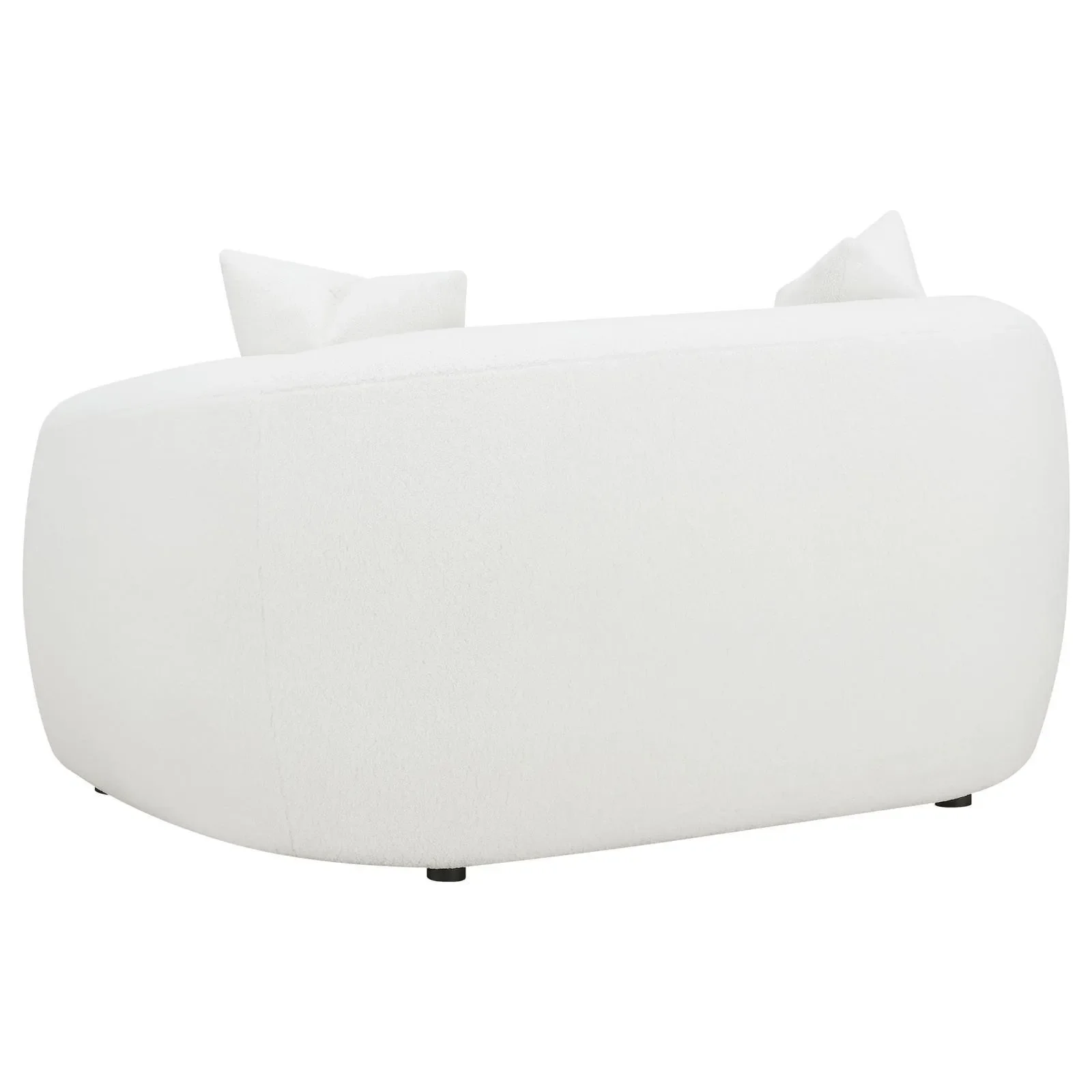 Isabella 3-piece Faux Sheepskin Upholstered Sofa Set Natural - Image 7