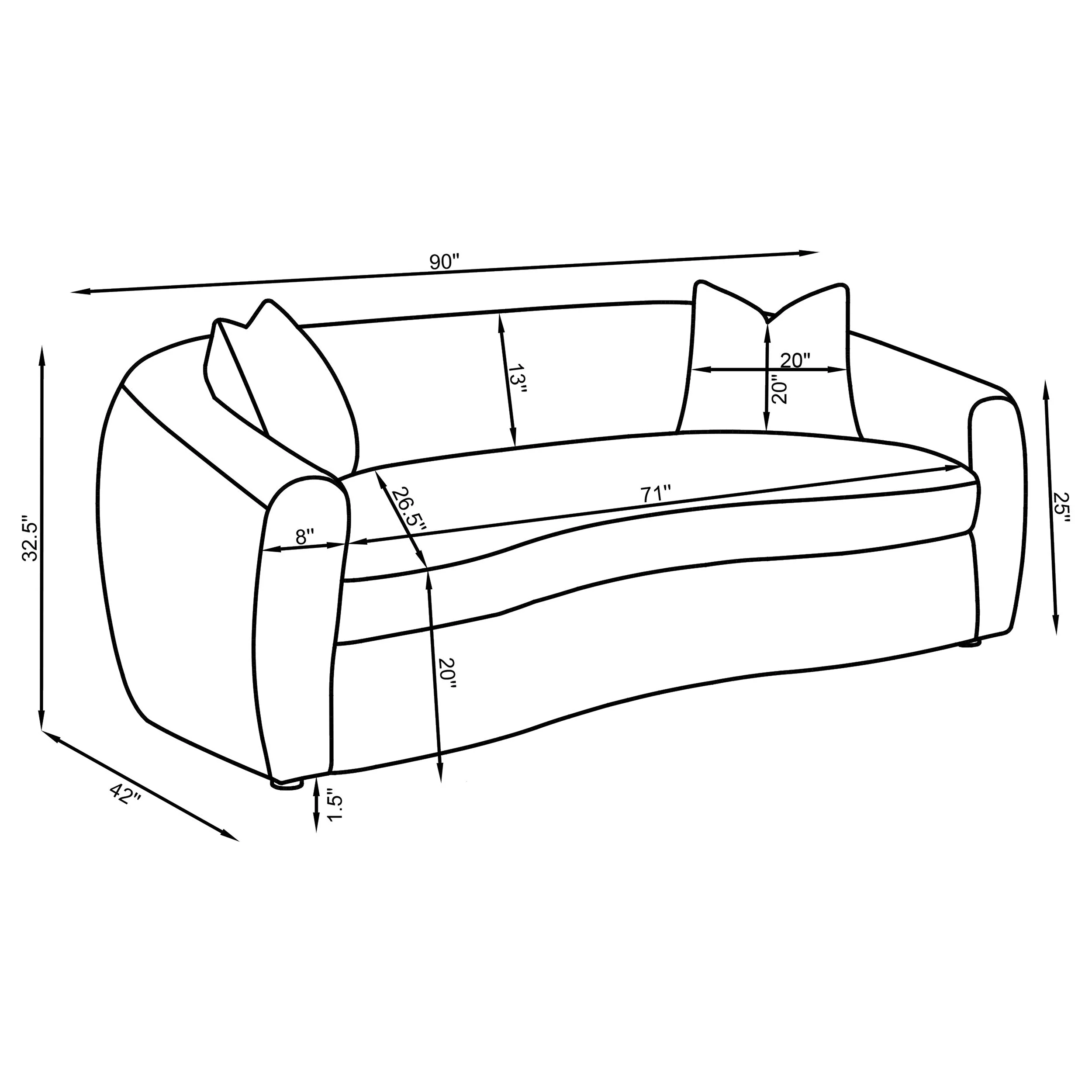 Isabella Sand 2-piece Fabric Upholstered Sofa Set - Image 7