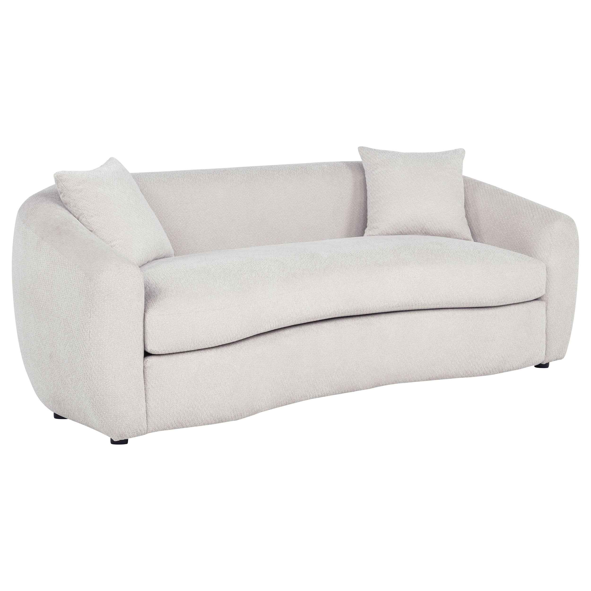 Isabella Sand 3-piece Fabric Upholstered Sofa Set - Image 2