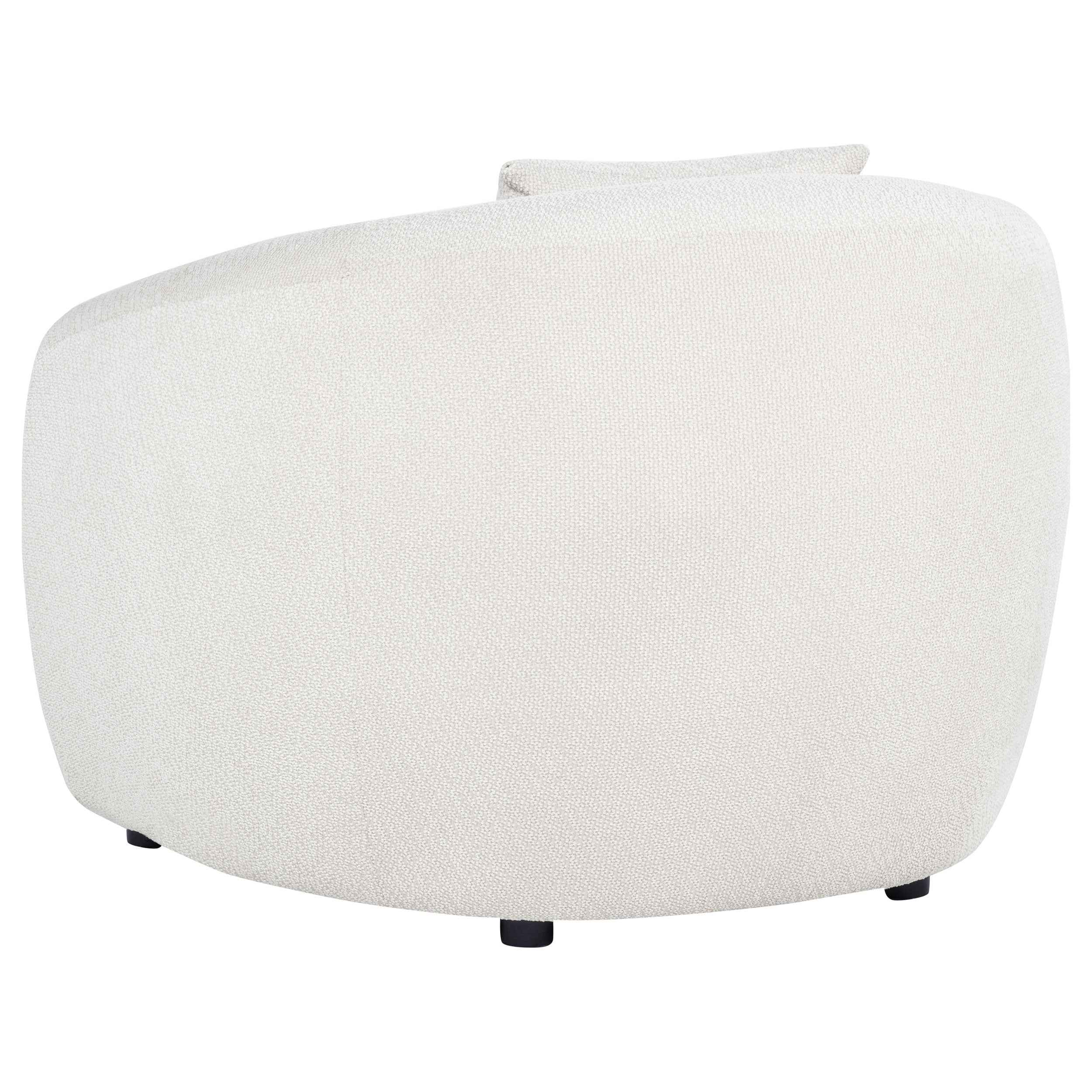 Isabella Sand Fabric Upholstered Accent Chair - Image 5
