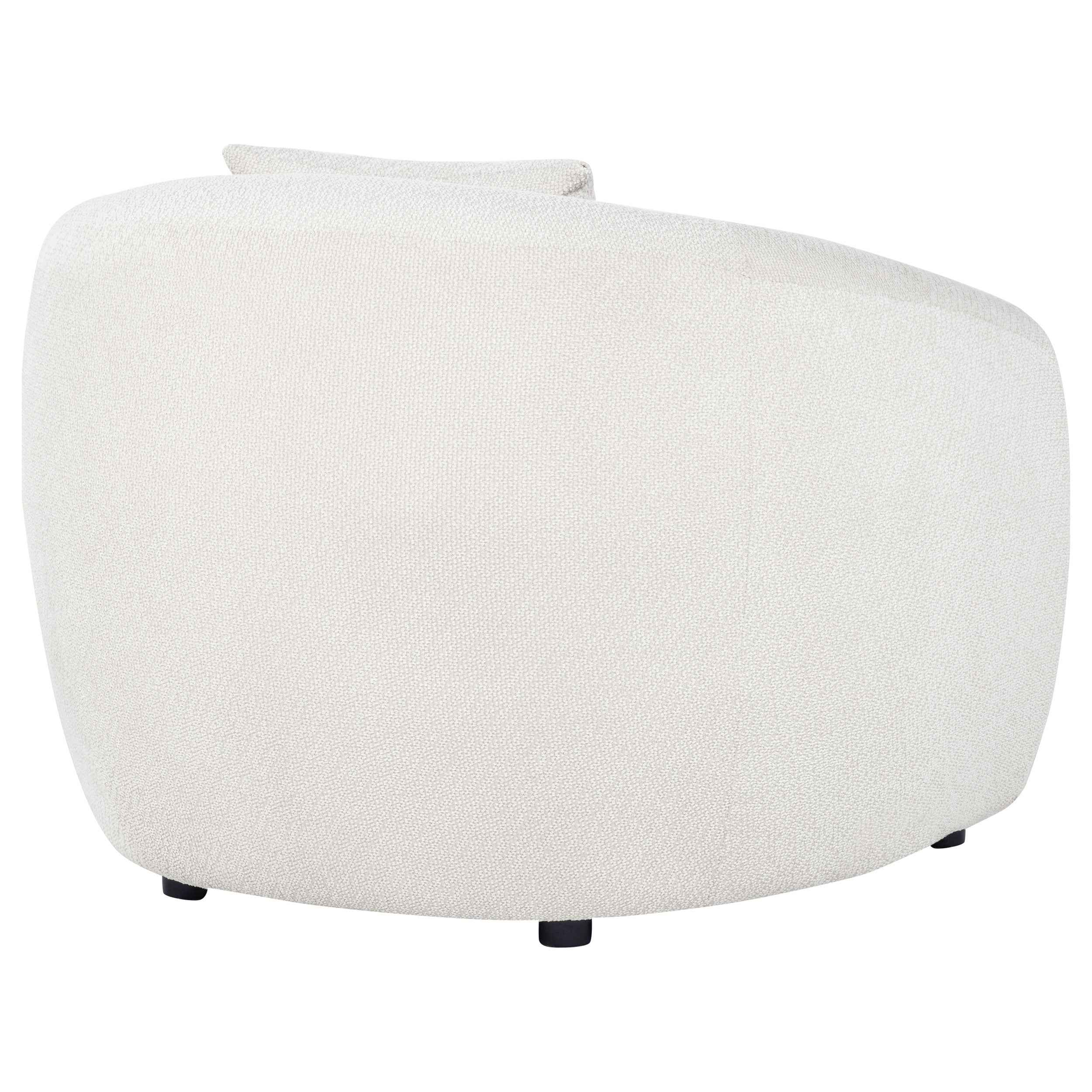 Isabella Sand Fabric Upholstered Accent Chair - Image 6