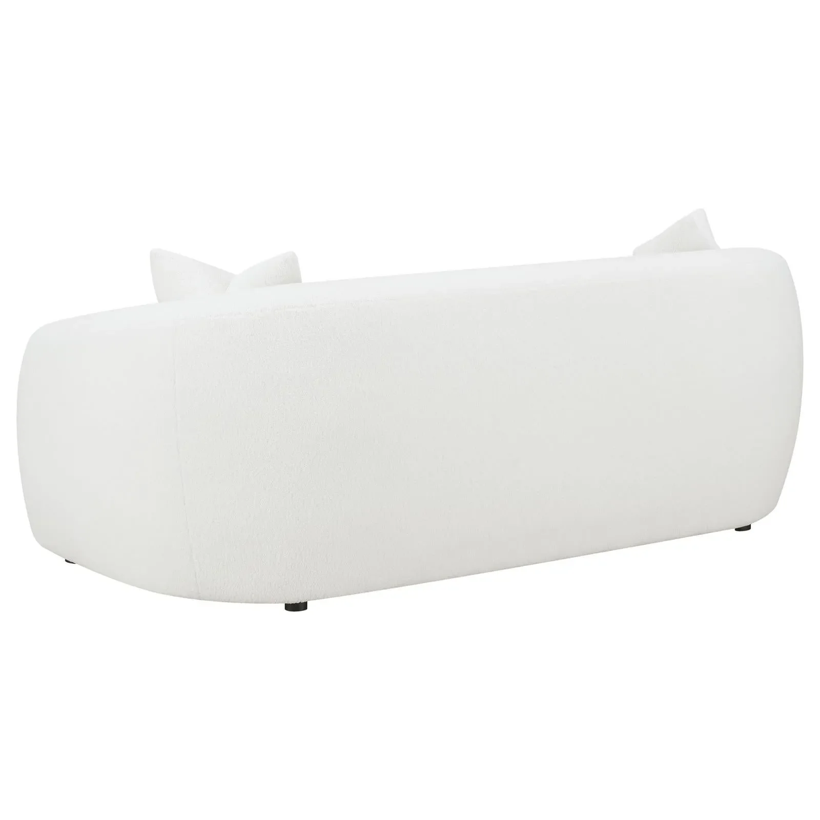 Isabella White Sheepskin Upholstered Tight Back Living Room Set - Image 5