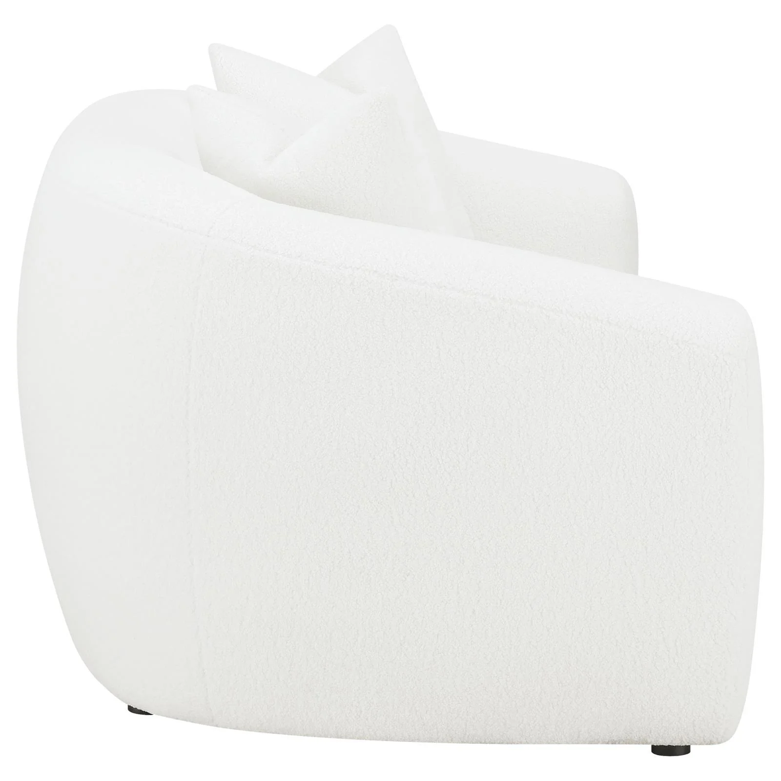 Isabella White Upholstered Tight Back Loveseat - Image 8