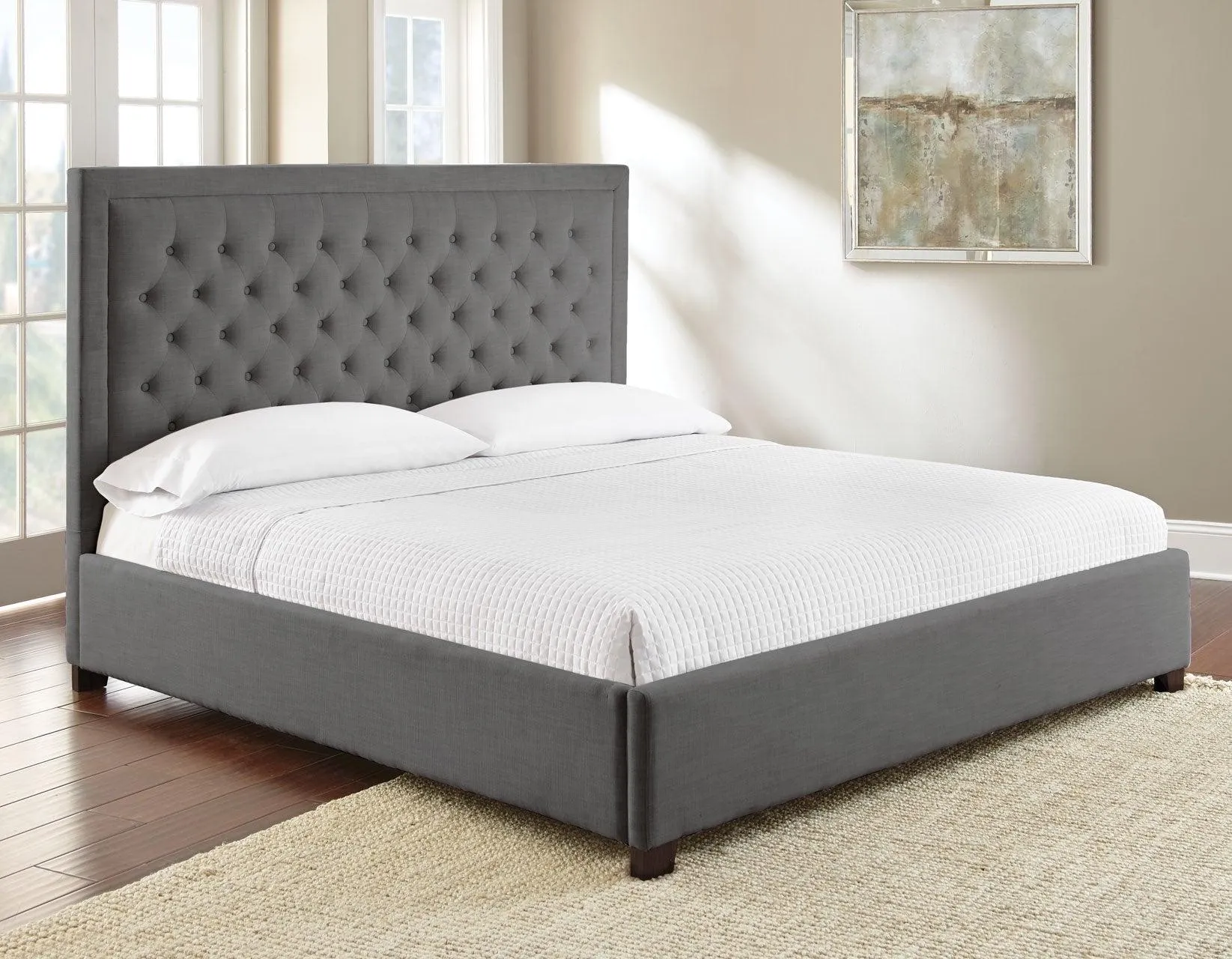 Isadora King Bed, Gray - Image 2