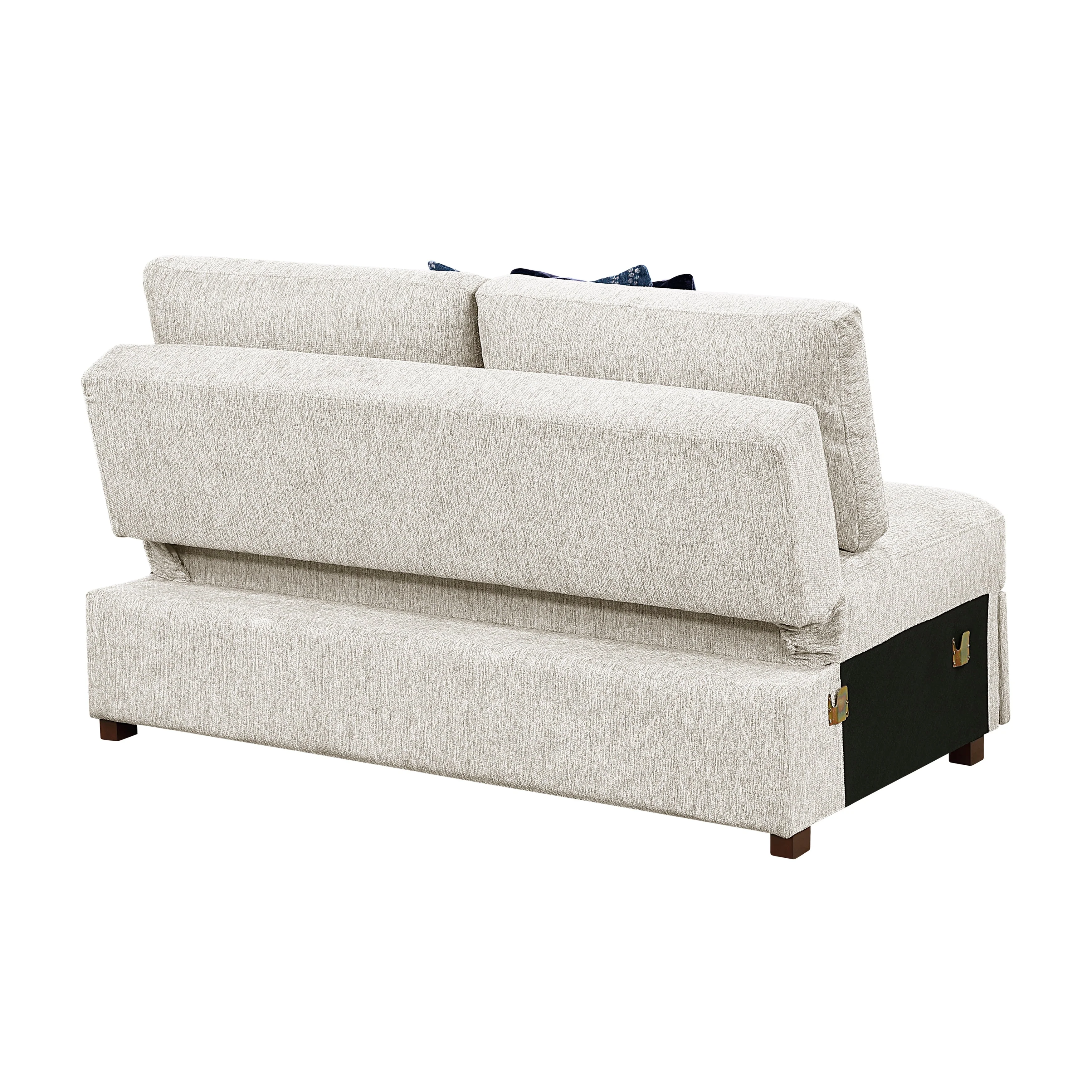 Isla Beige Loveseat with Pull-out Bed and Click Motion Back - Image 11