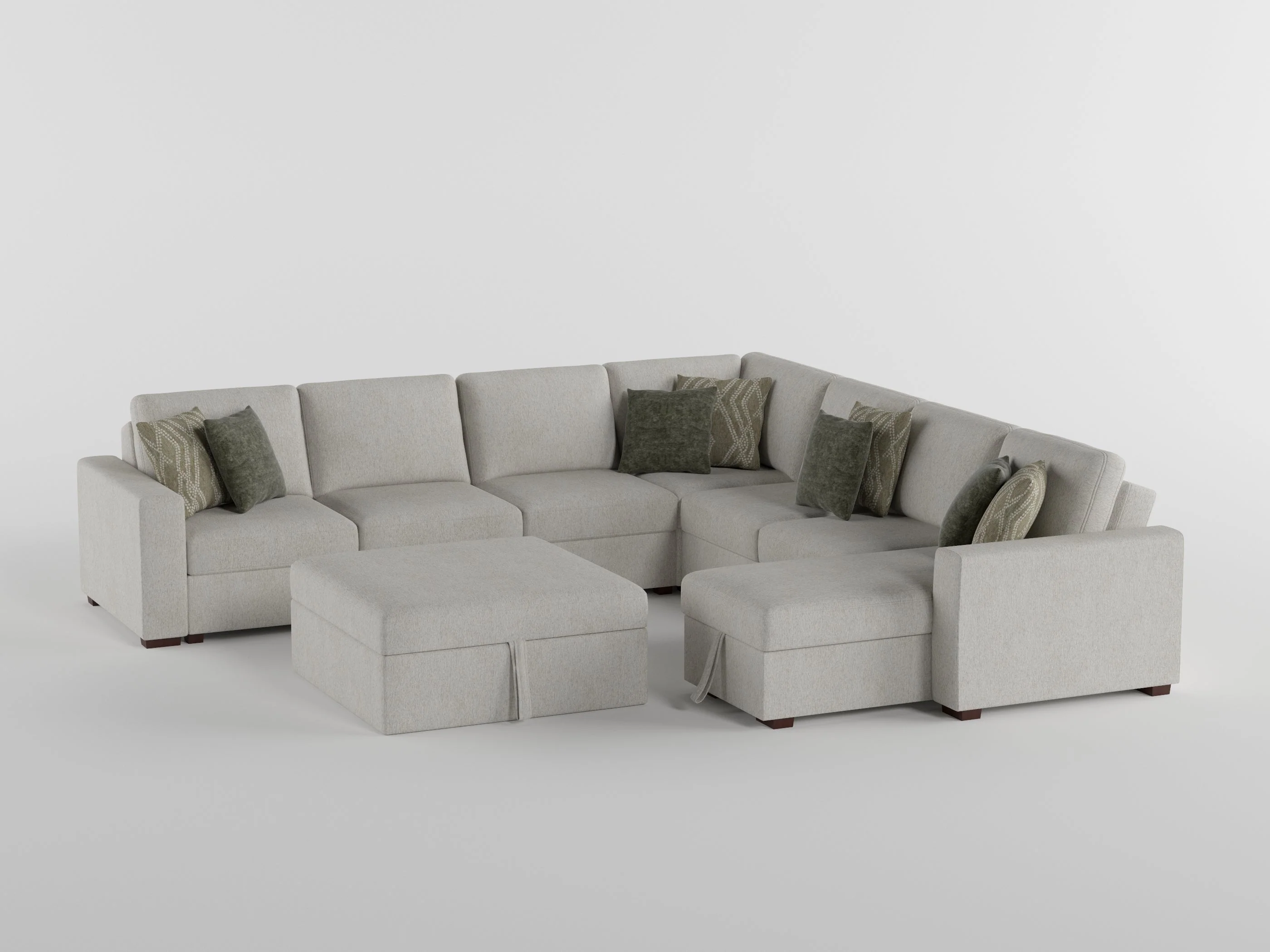 Isla Beige Loveseat with Pull-out Bed and Click Motion Back - Image 3