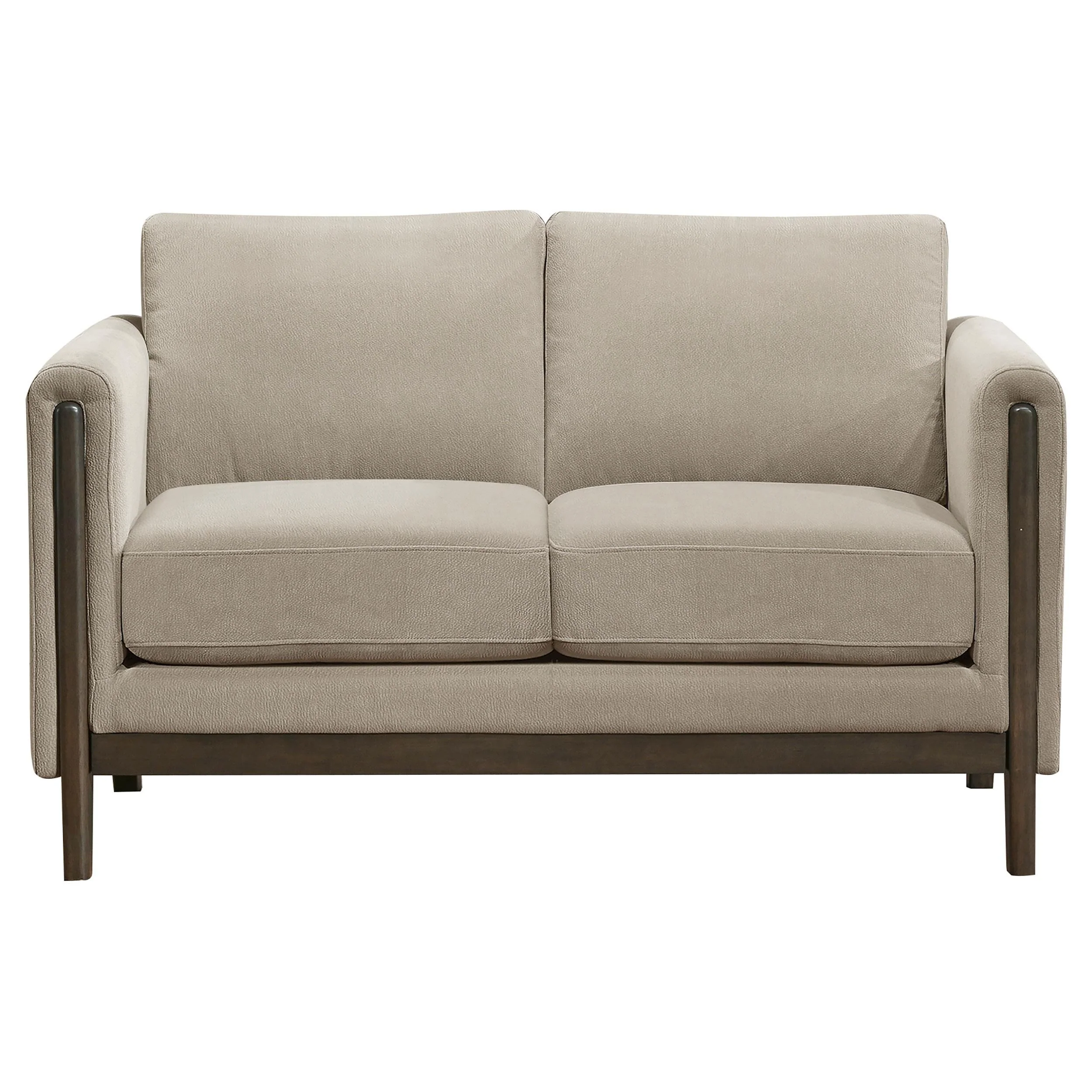 Islington Taupe 2-Piece Upholstered Panel Arm Living Room Set - Image 7