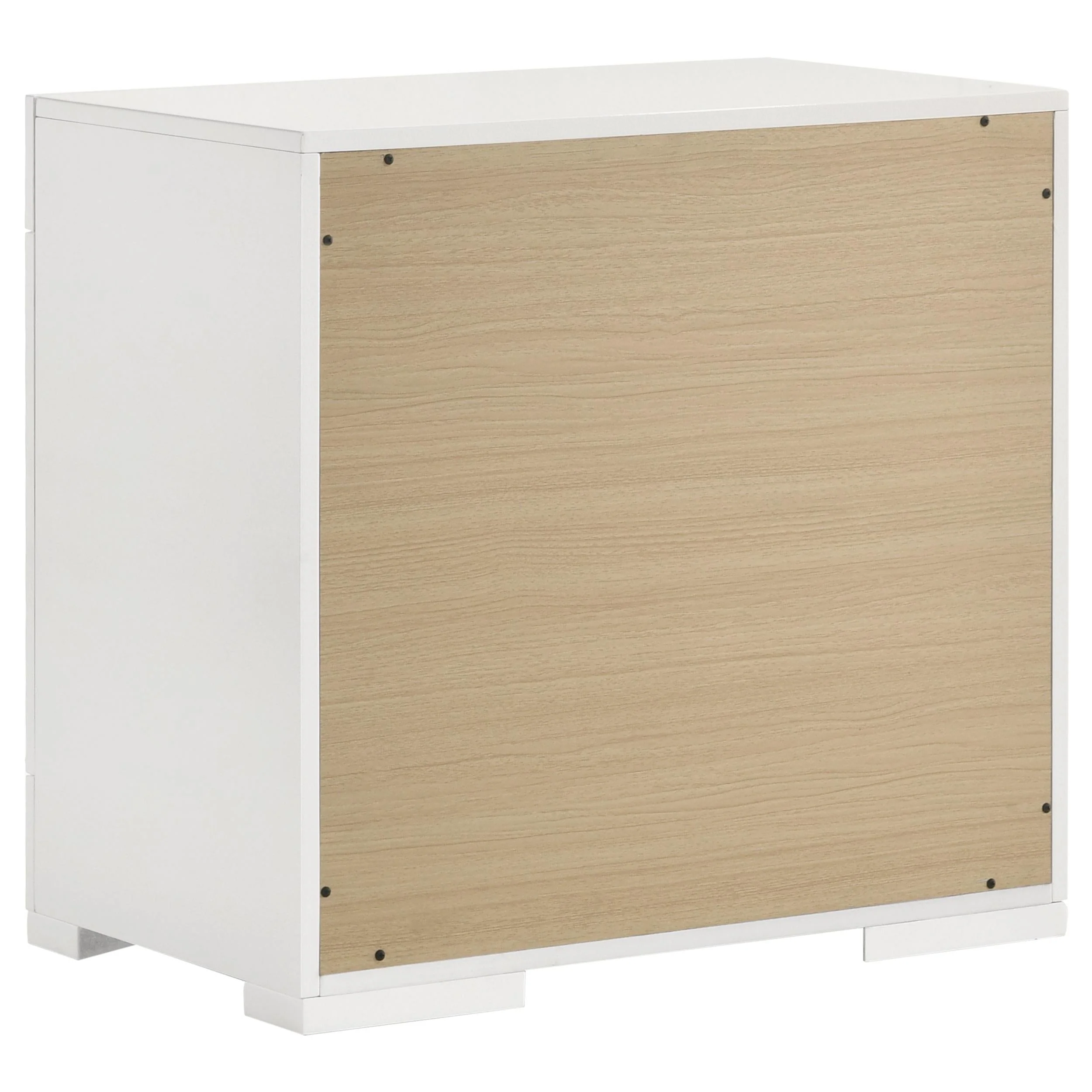 Ives White High Gloss 5-Piece Queen Bedroom Set - Image 6
