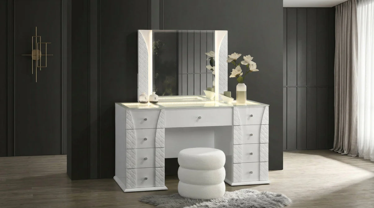 Ivette White Vanity Set - Image 3