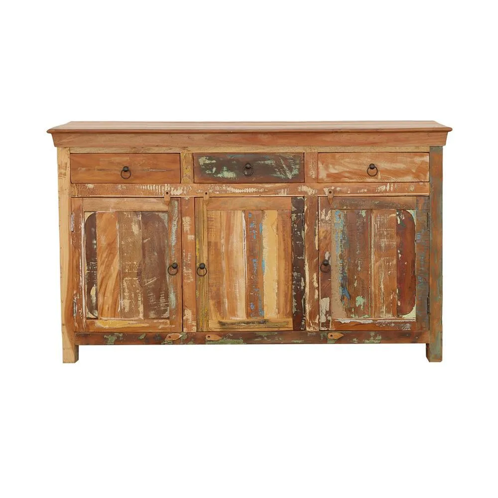 Ixora White Washed and Black 2-Door Accent Cabinet - Image 3