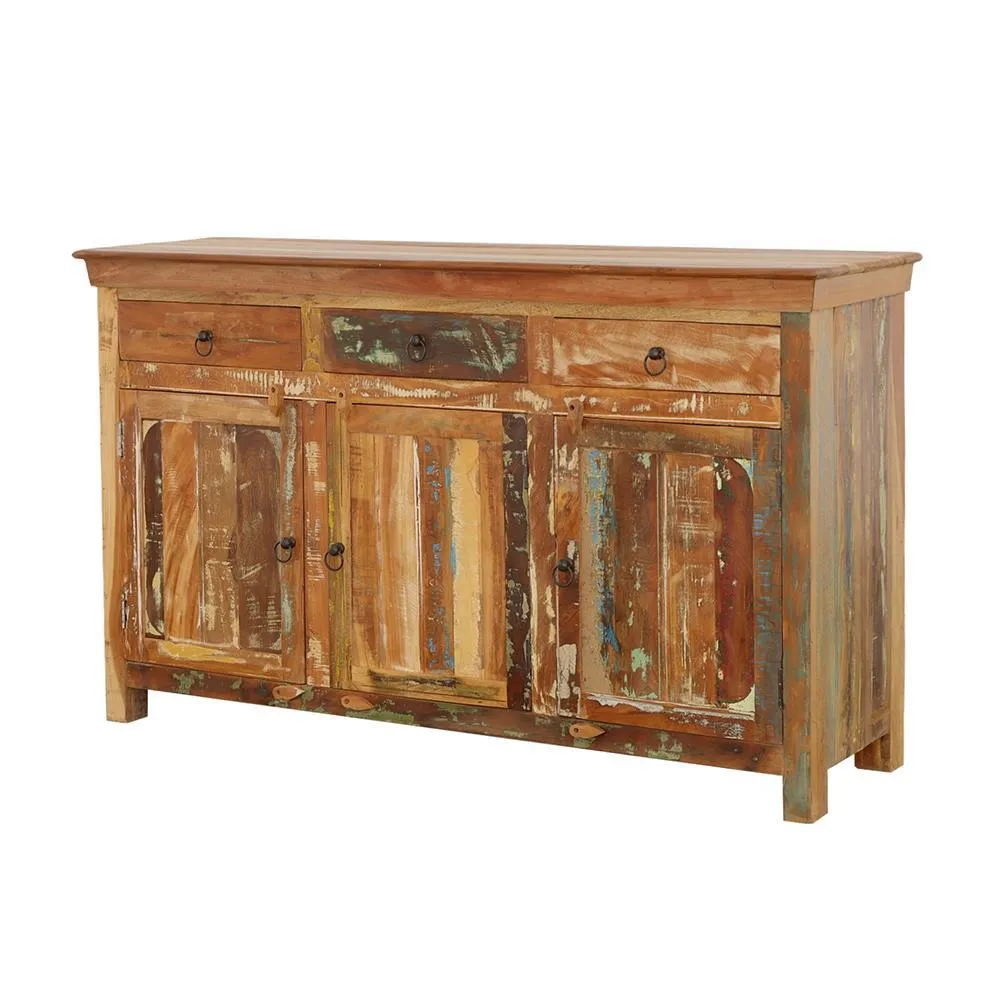 Ixora White Washed and Black 2-Door Accent Cabinet - Image 4