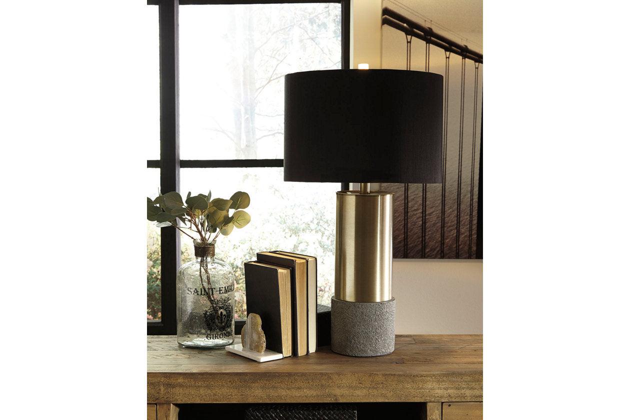Jacek Gray/Brass Finish Table Lamp - Image 3