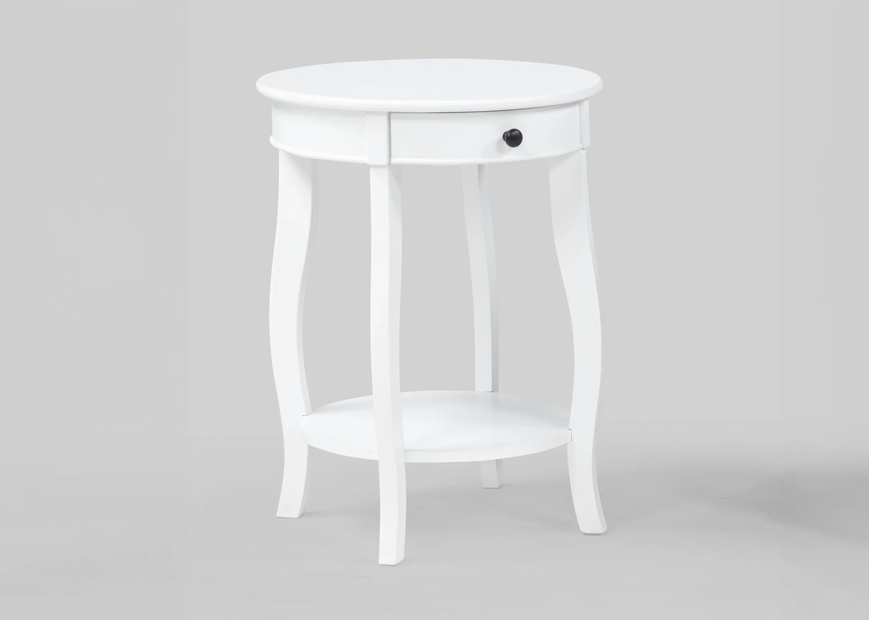 Jacie White Chairside End Table