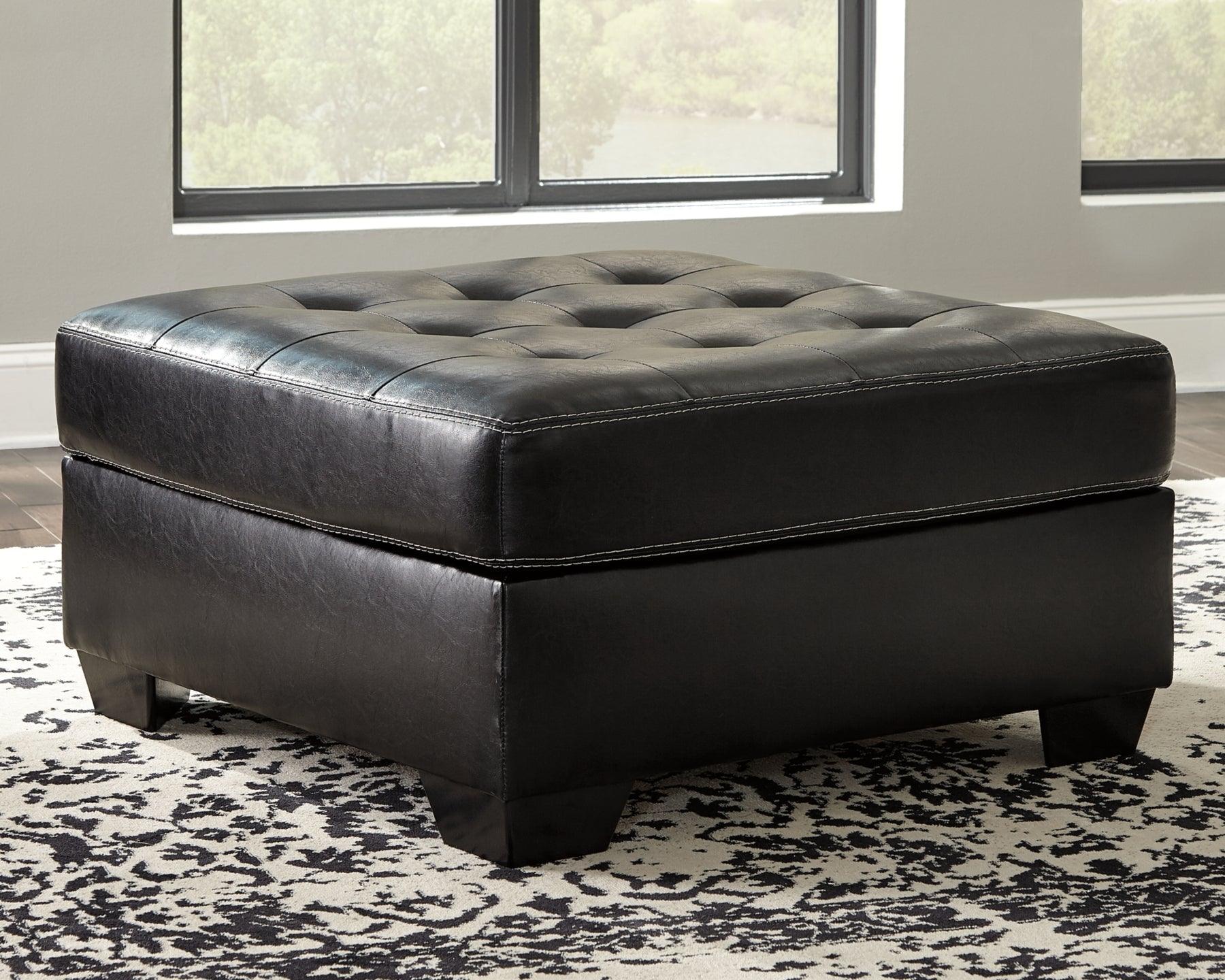 Jacurso Charcoal Oversized Ottoman - Image 8