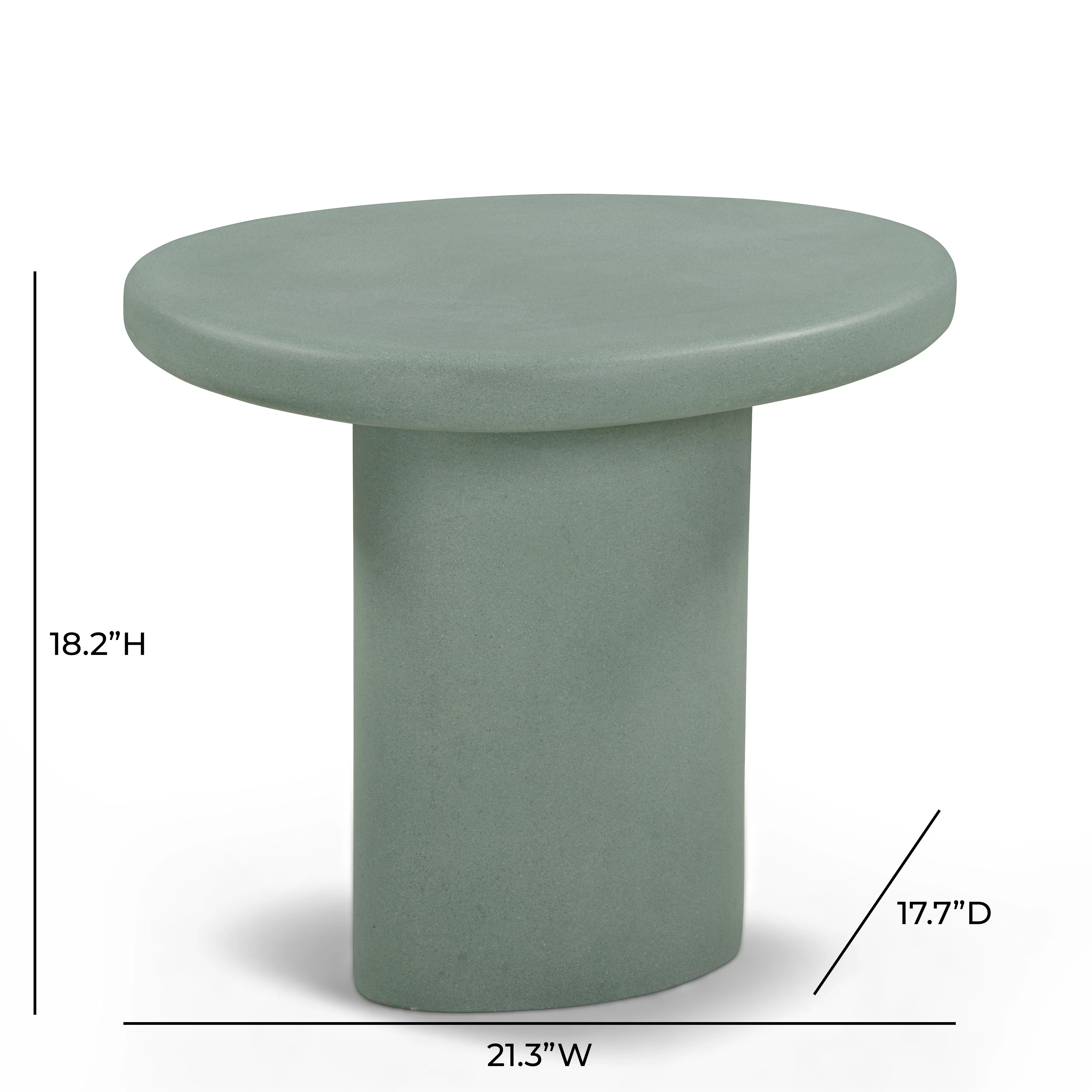 Jade Concrete Indoor/Outdoor Side Table - Image 7